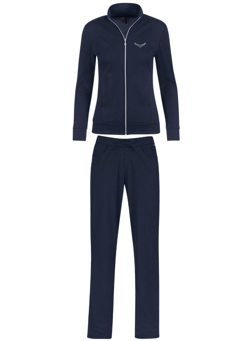 Trigema Joggingpak TRIGEMA vrijetijdspak met kristallen (2-delig)