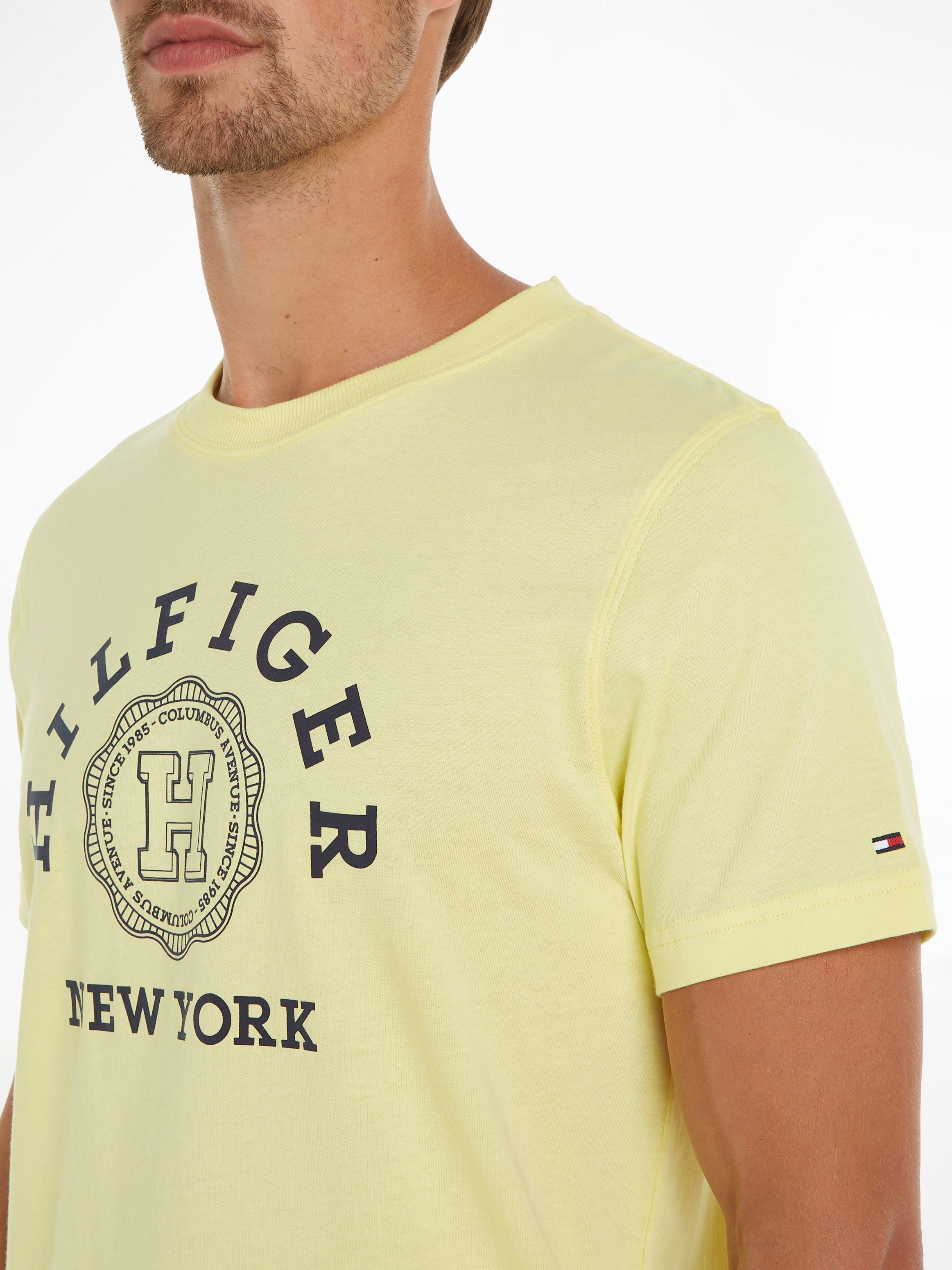 Tommy Hilfiger Shirt met print HILFIGER COIN TEE met markante print