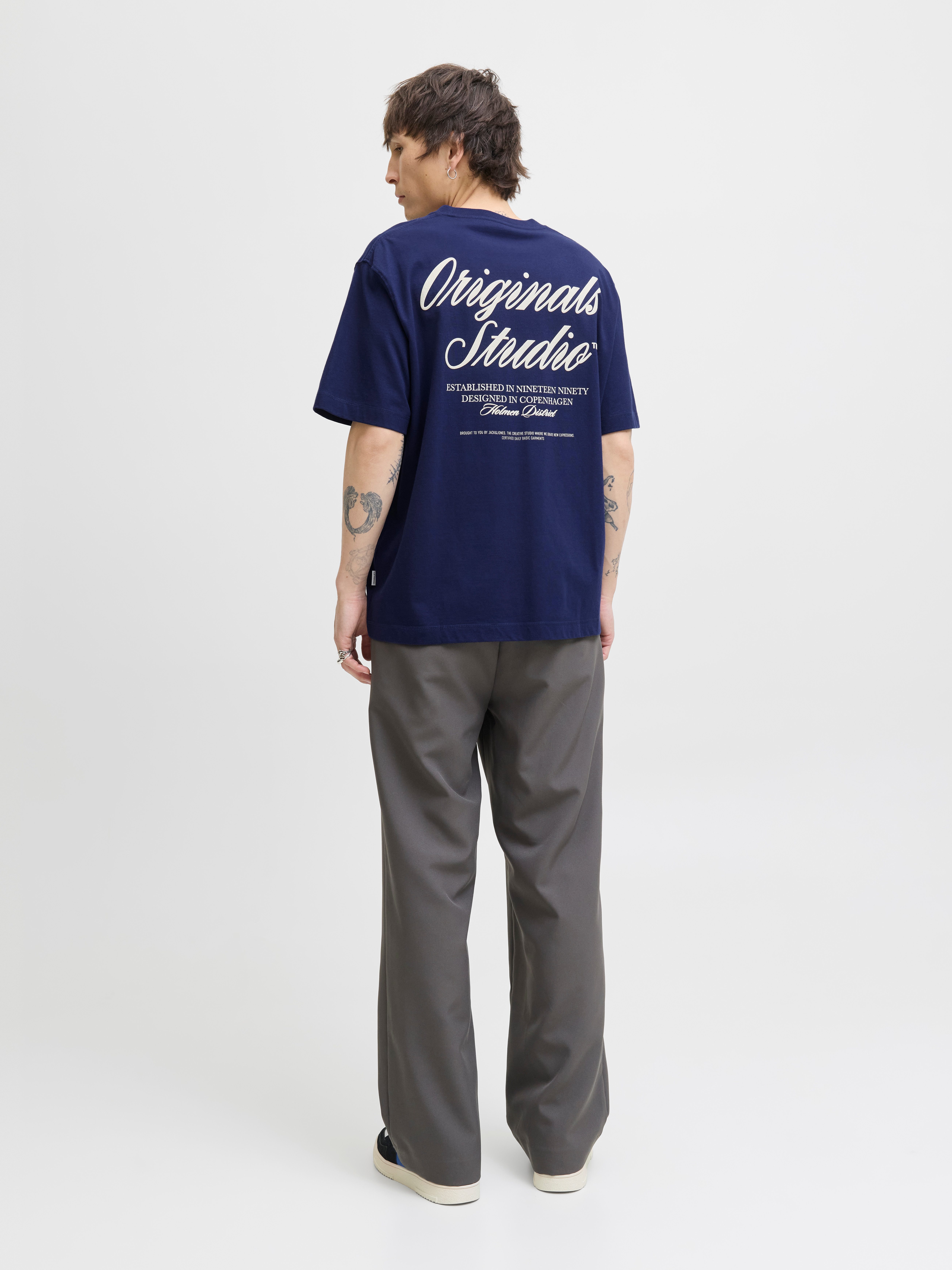 Jack & Jones Shirt met korte mouwen JORNORREBRO TYPO TEE SS CREW NECK NOOS