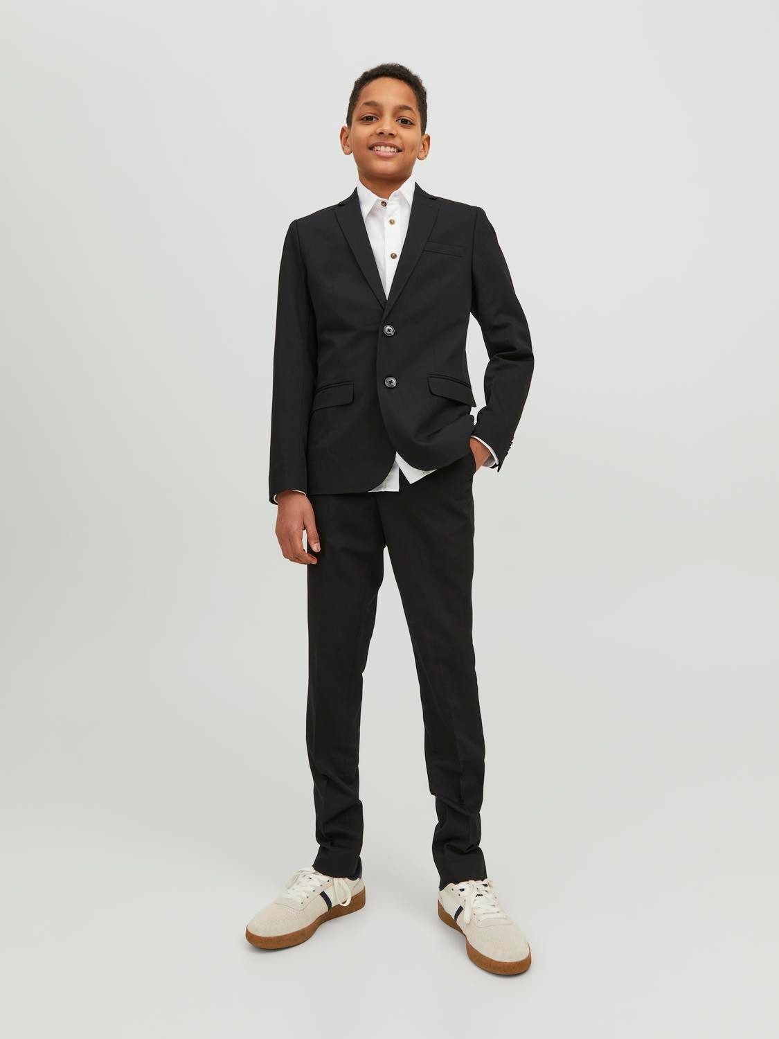 Jack & Jones Junior Kinderpak JPRSOLAR SUIT NOOS JNR (set, 2-delig) jongens chino's maat 134 zwart