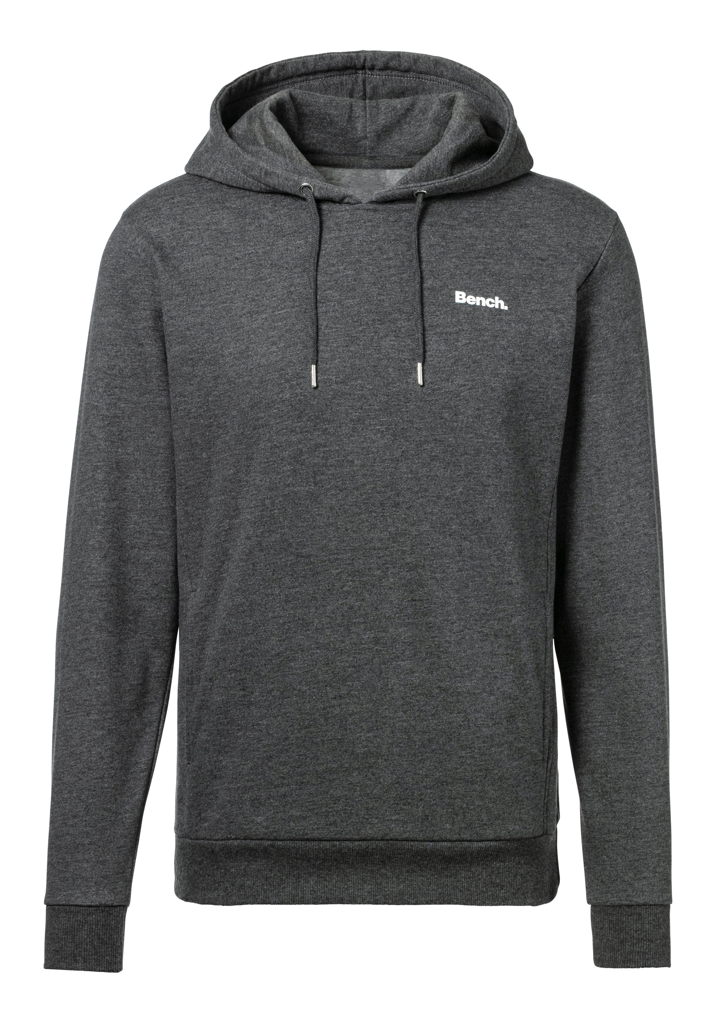 Bench. Loungewear Hoodie Sweatshirt met capuchon en zijzakken, katoenmix