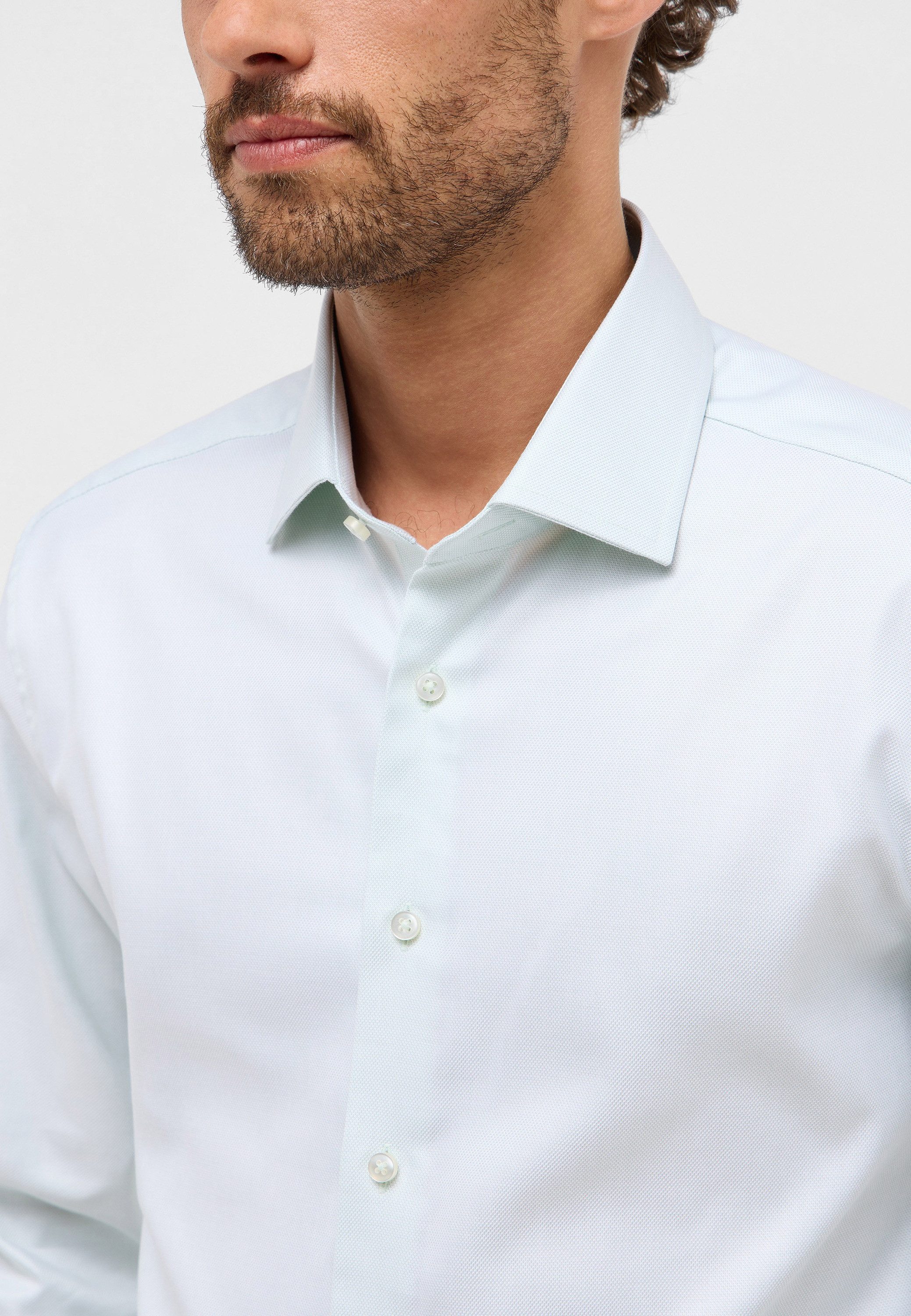 Eterna Overhemd met lange mouwen Slim fit NON IRON (strijkvrij)