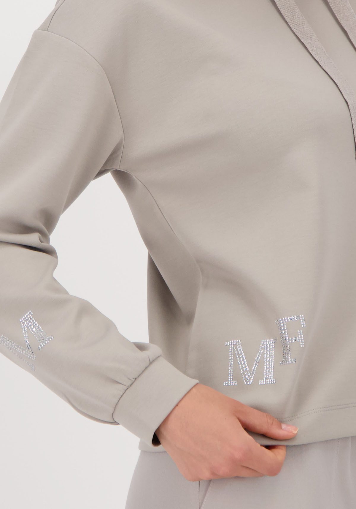 Monari Sweatshirt met sieraaddetail