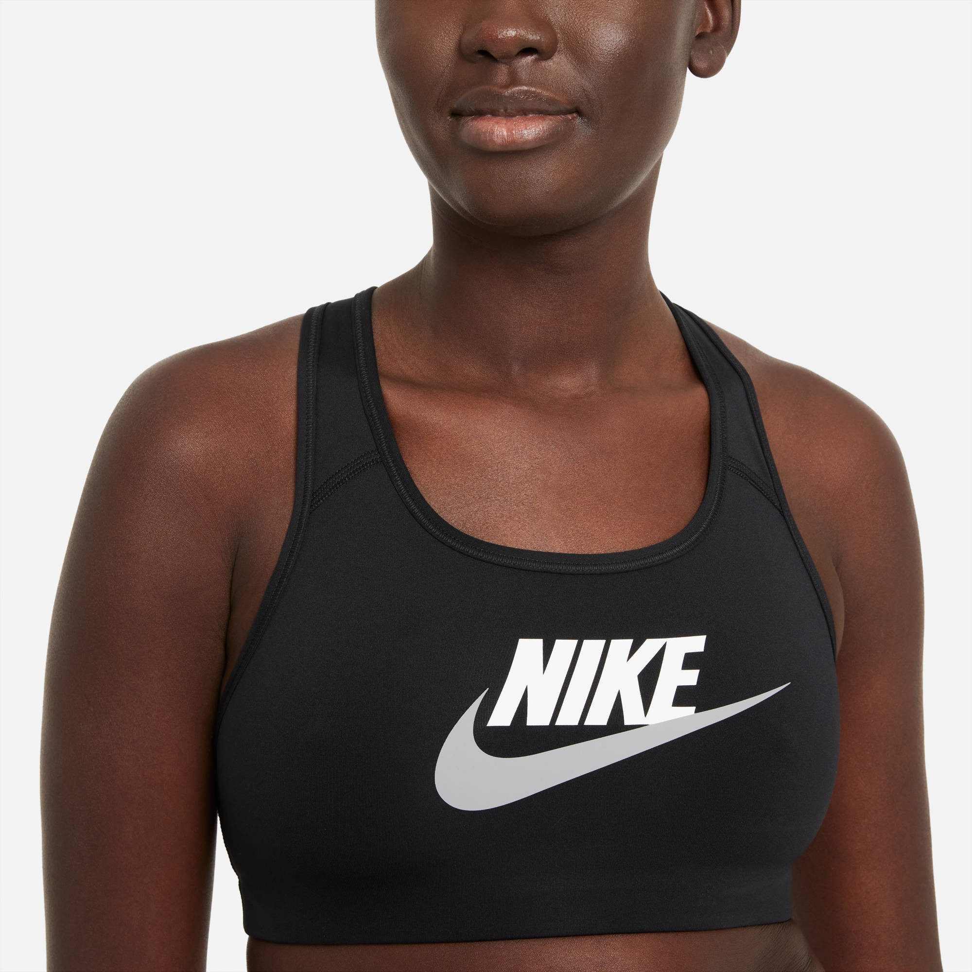 Nike Sport-bh Dri-FIT Swoosh Women's Medium-Support 1-Piece Pad Graphic Sports Bra