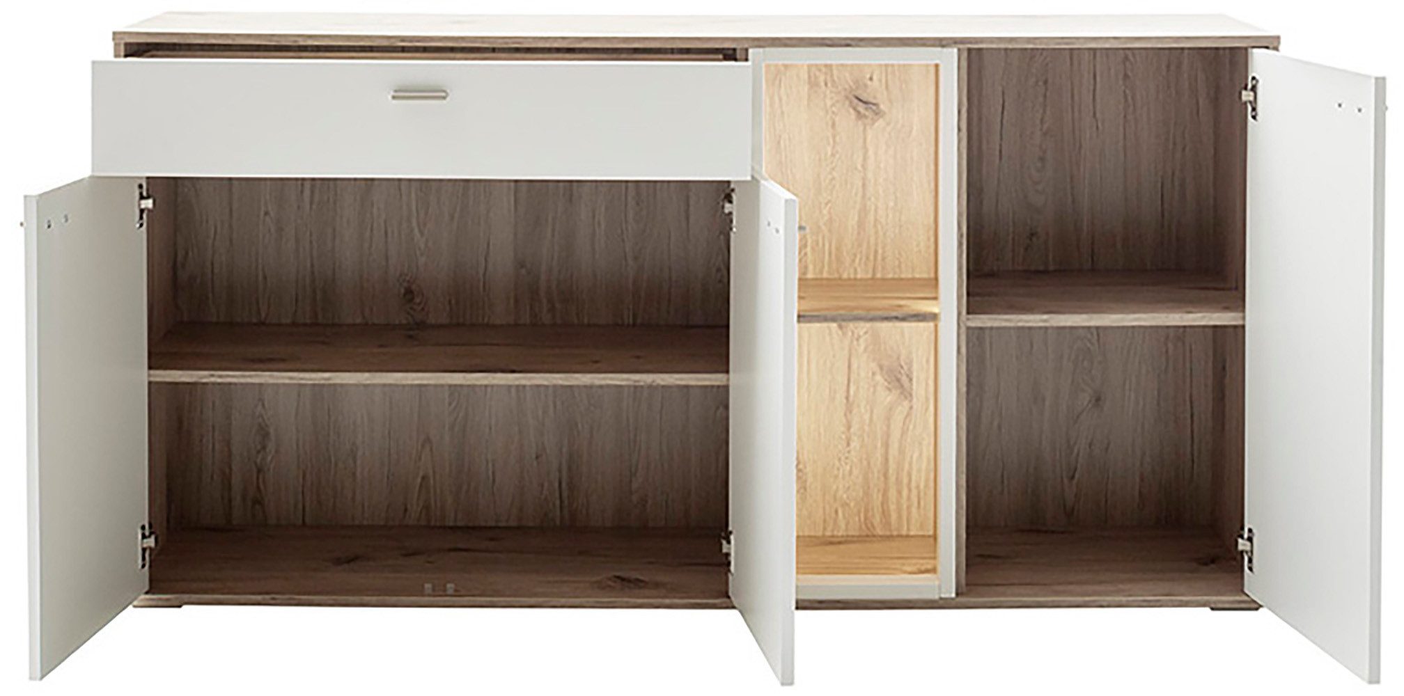 MCA furniture Dressoir SANTERNO met 3 deuren, 1 lade, gedempt, 2 vakken, breedte 168 cm