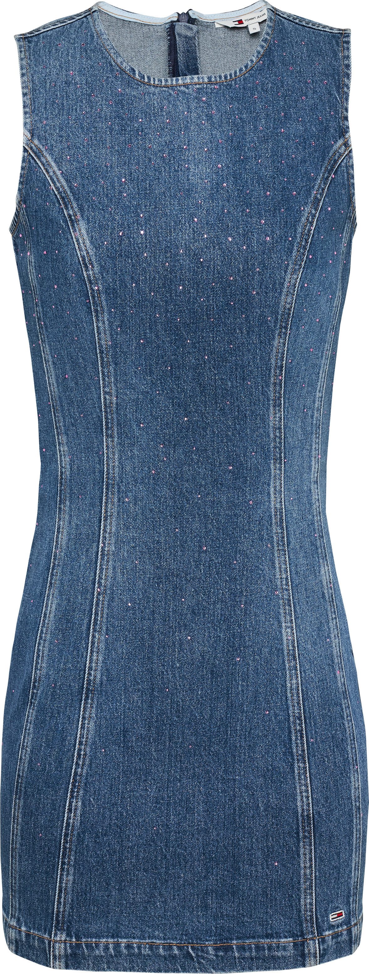 TOMMY Jeans jurk MINI DRESS AI6136 met strass-details