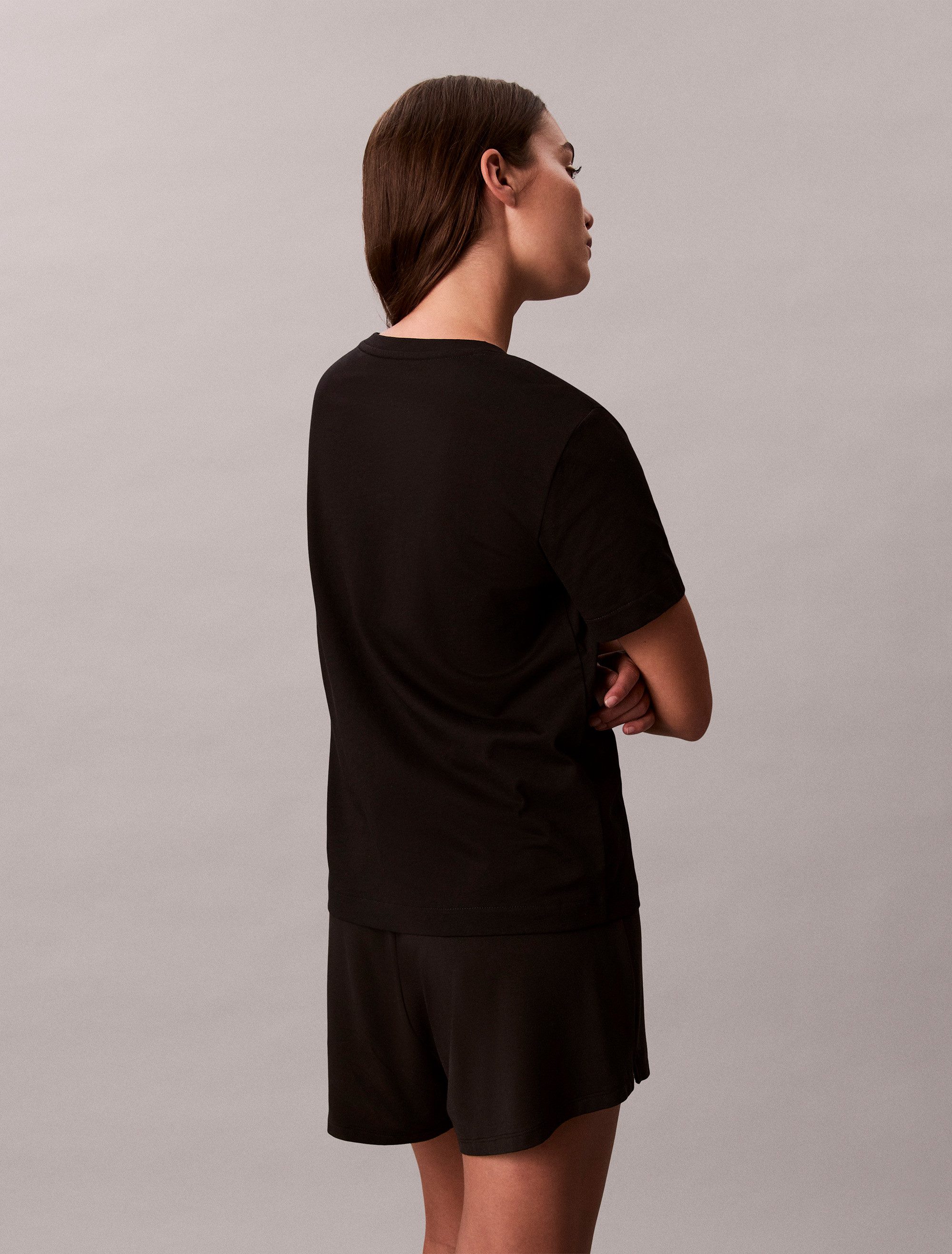 Calvin Klein Shirt met korte mouwen A- Logo VN 2 pack Tee (Set van 2)