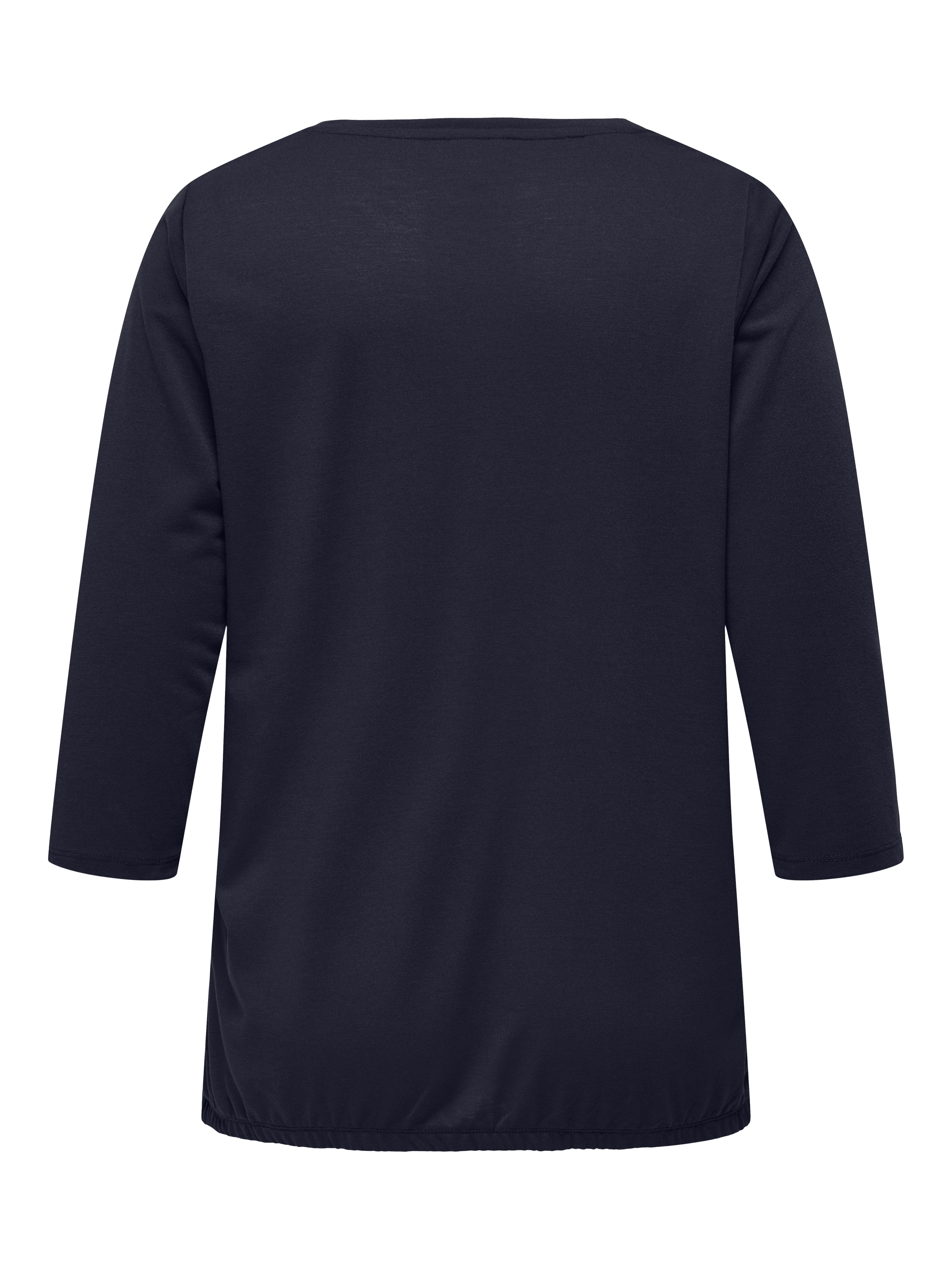ONLY CARMAKOMA Shirt met 3/4 mouwen CARCARLINNE V-NECK 3/4 TOP JRS BF