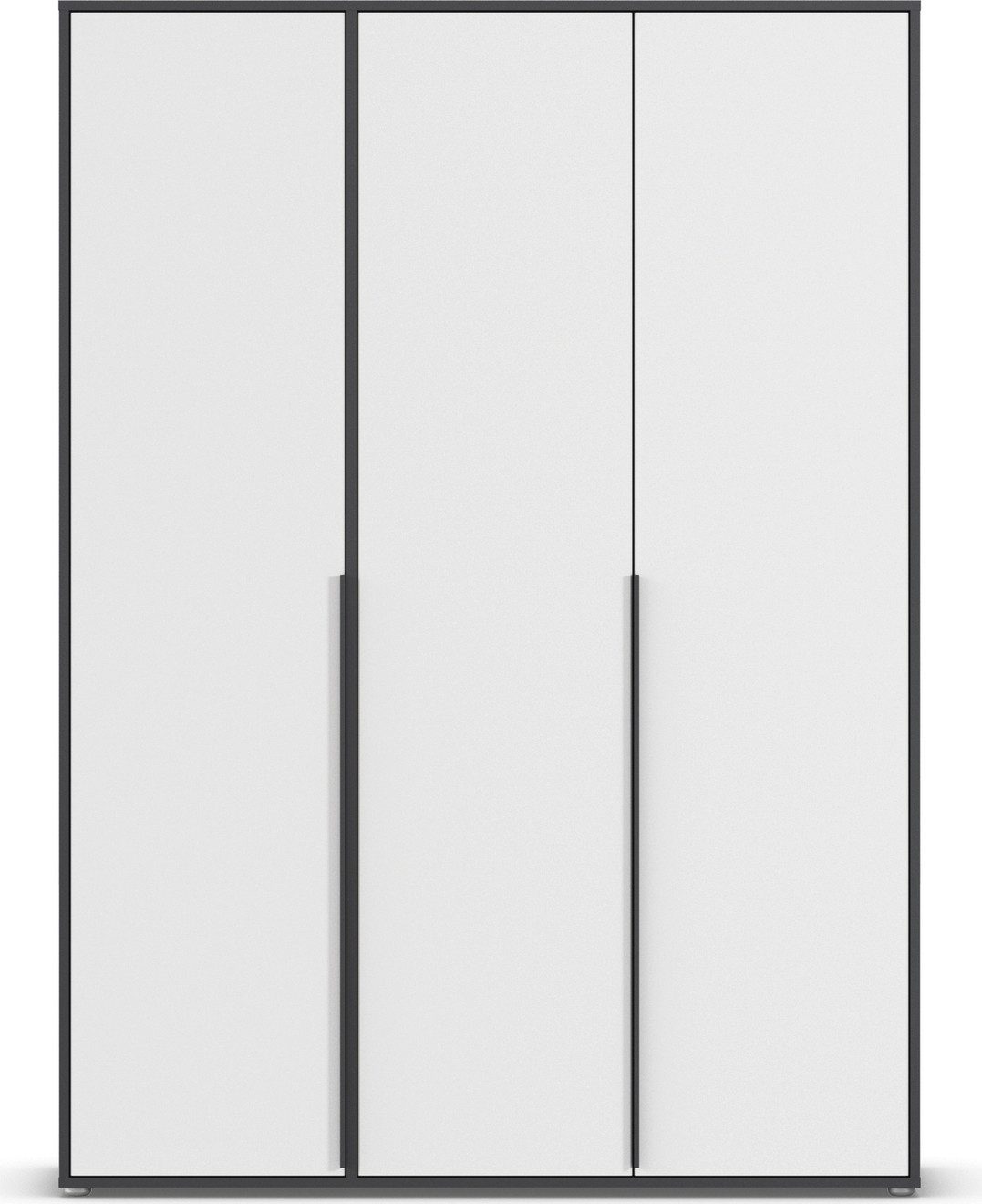 rauch Draaideurkast Kledingkast Kast Garderobe Wasmand NAGATA veel Opbergruimte met moderne stanggrepen in grijs metallic topseller made in germany