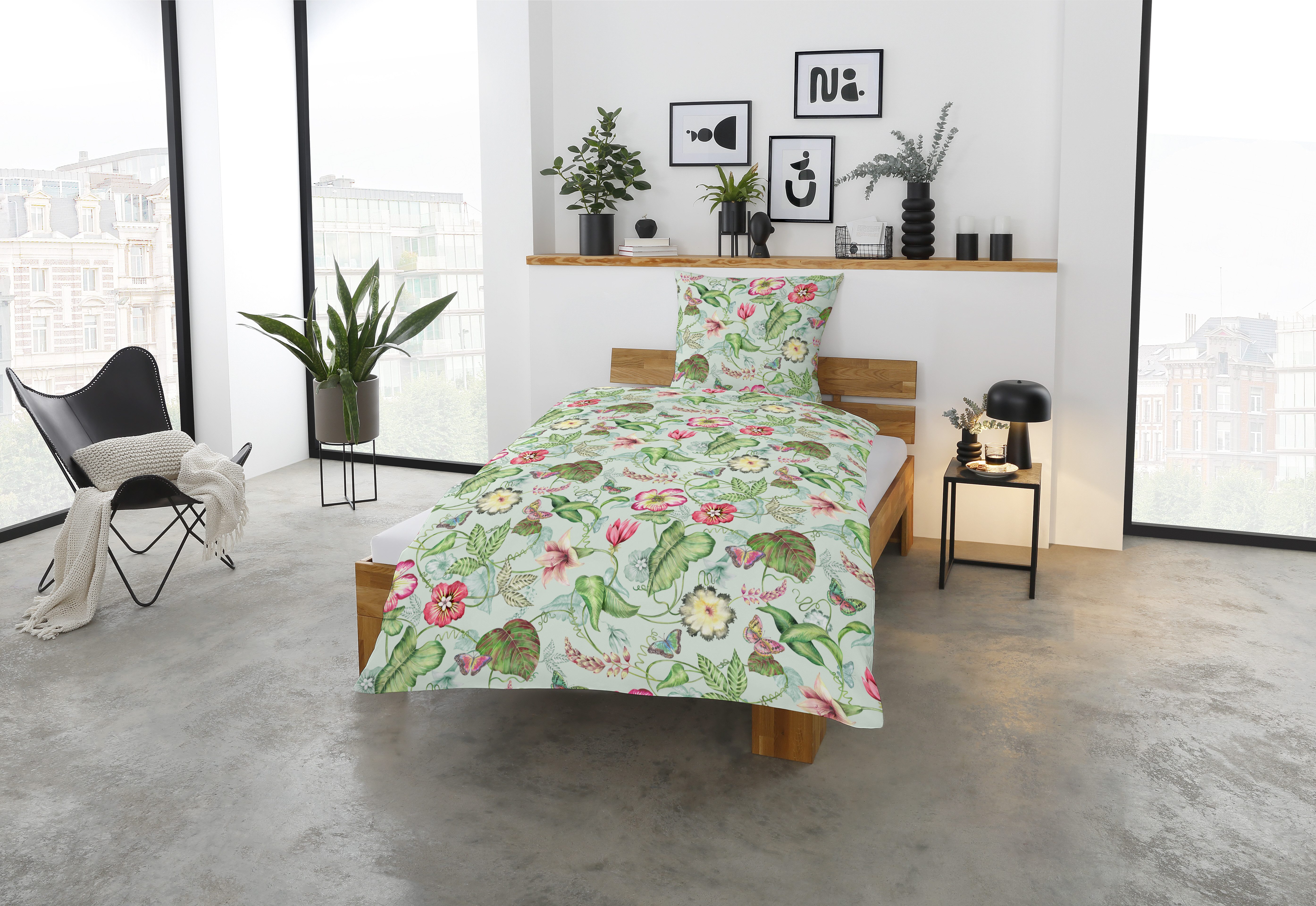CASATEX Beddengoed Belli Fiori elegante, kleurrijke beddengoed (2-delig)