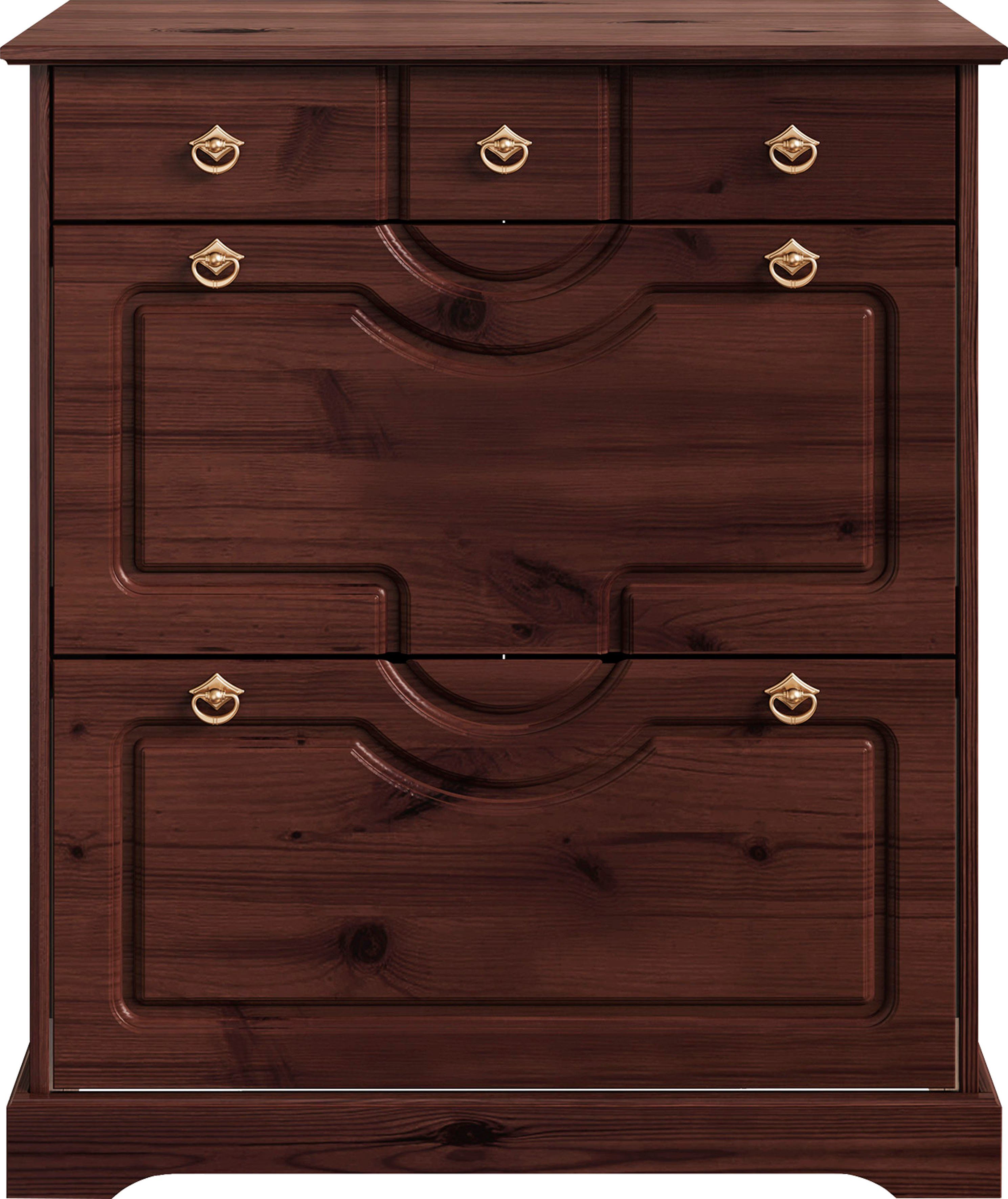 Home affaire Schoenenkast Klera van massief grenen, fsc®, breedte 81 cm, drievoudige schoenenhouder