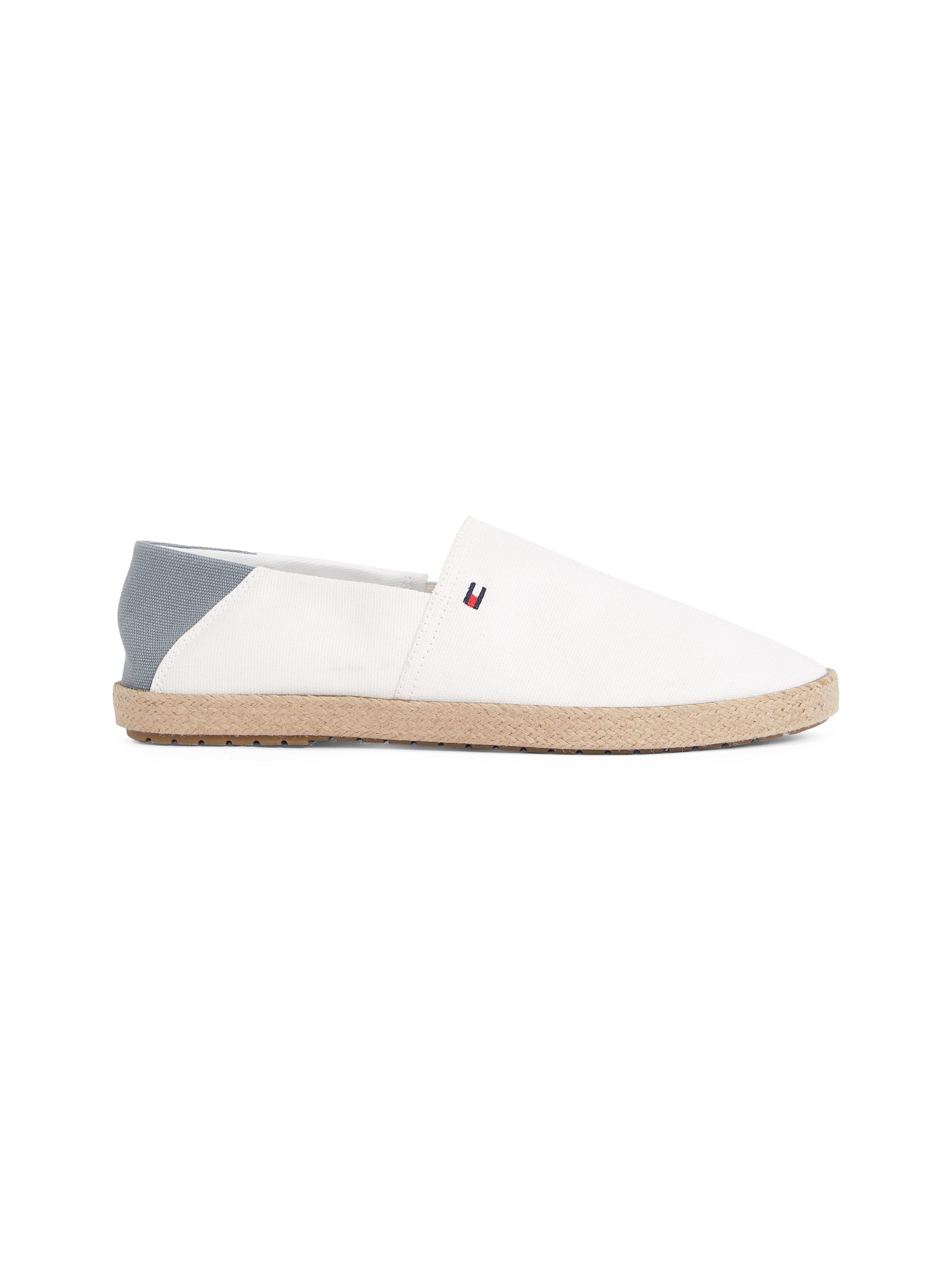 Tommy Hilfiger Instappers HILFIGER ESPADRILLE CORE TEXTILE , instapschoen, espadrilles, zomerschoen, contrastaccent op de hiel