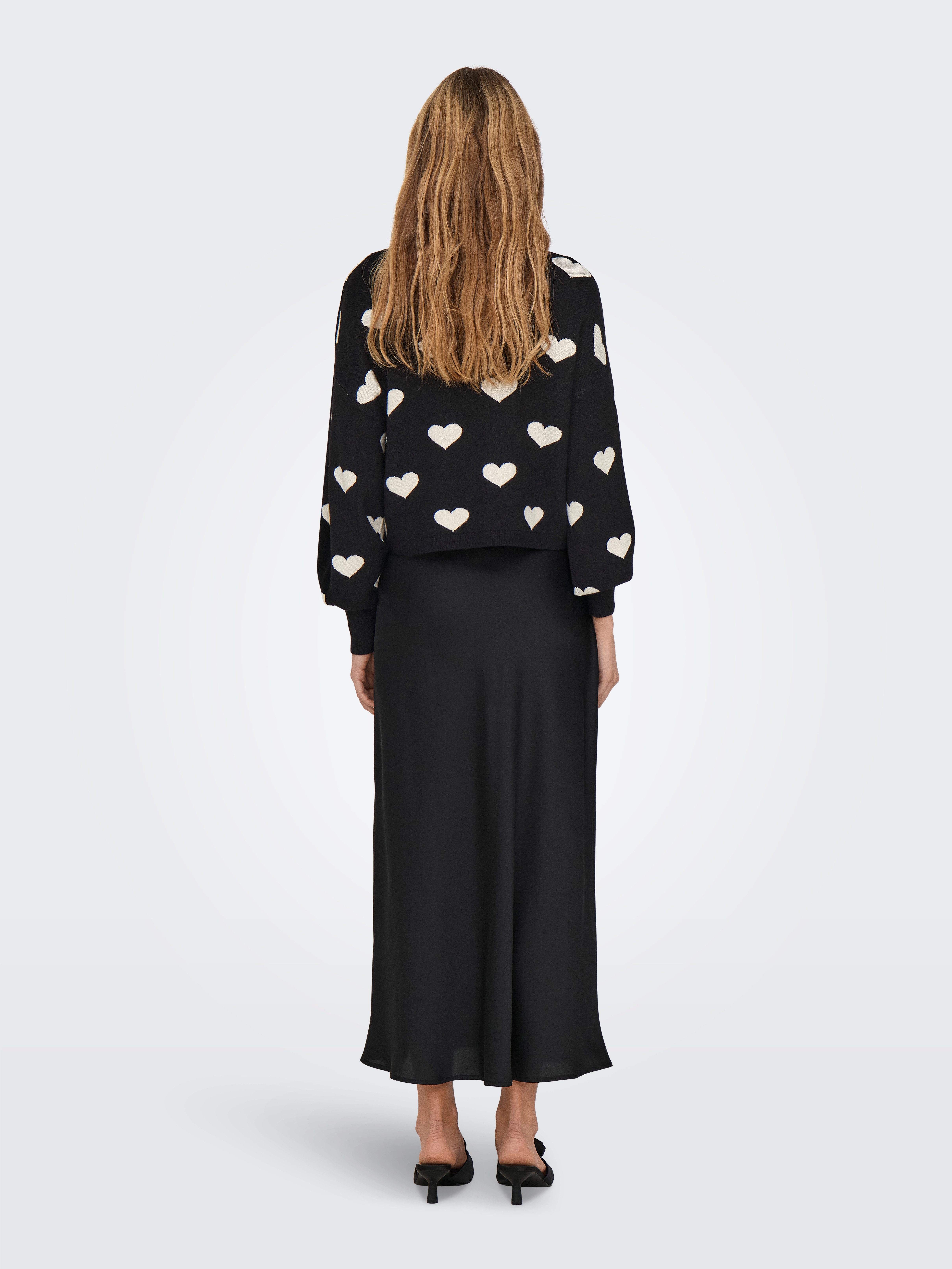 Only Gebreide trui ONLMONTANA LS JQ O-NECK CC KNT
