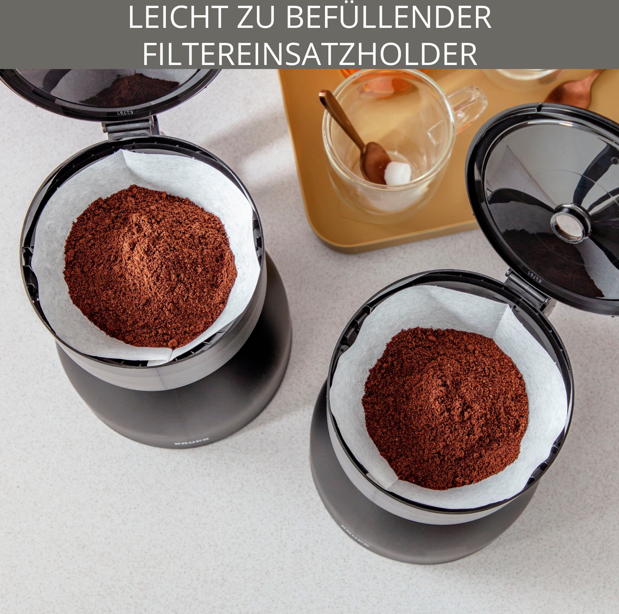 Krups Filterkoffieapparaat KT8501 Duothek, 0,8 l, Dubbele koffiezetter, twee thermoskannen, afneembare filterhouder