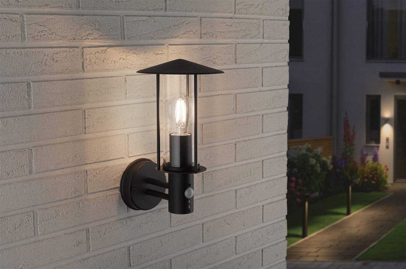 Paulmann Wandlamp voor buiten Classic IP44 173mm max. 15W 230V donkergrijs metaal, glas (1 stuk)
