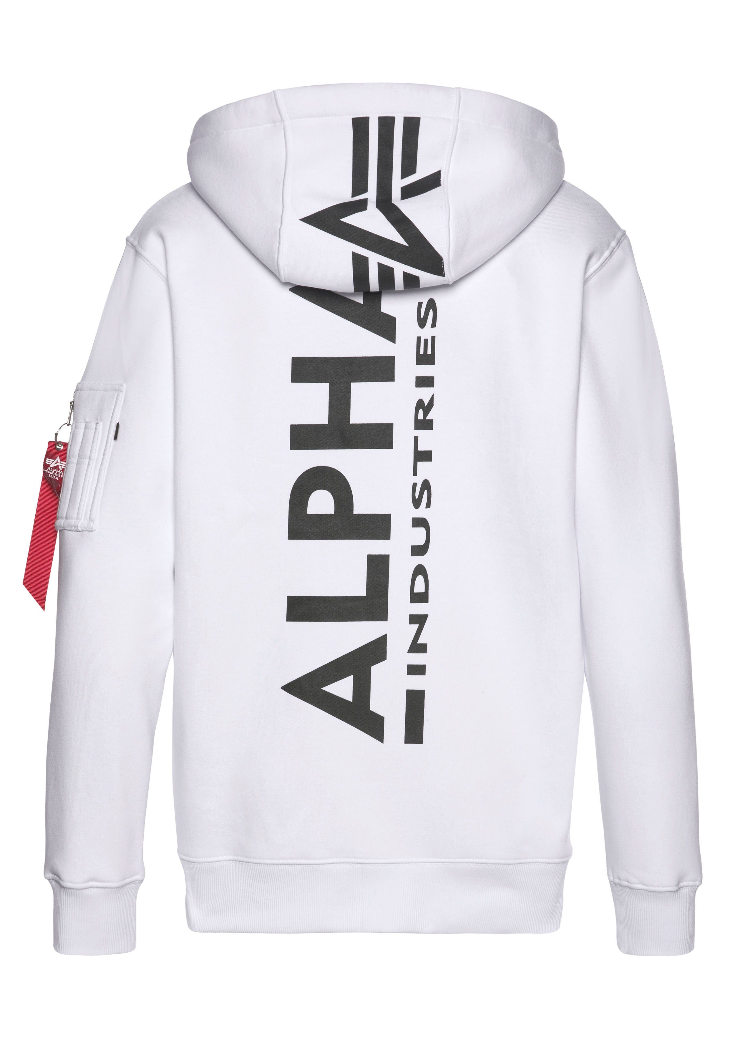 Alpha Industries Capuchonsweatvest Back Print Zip Hoody