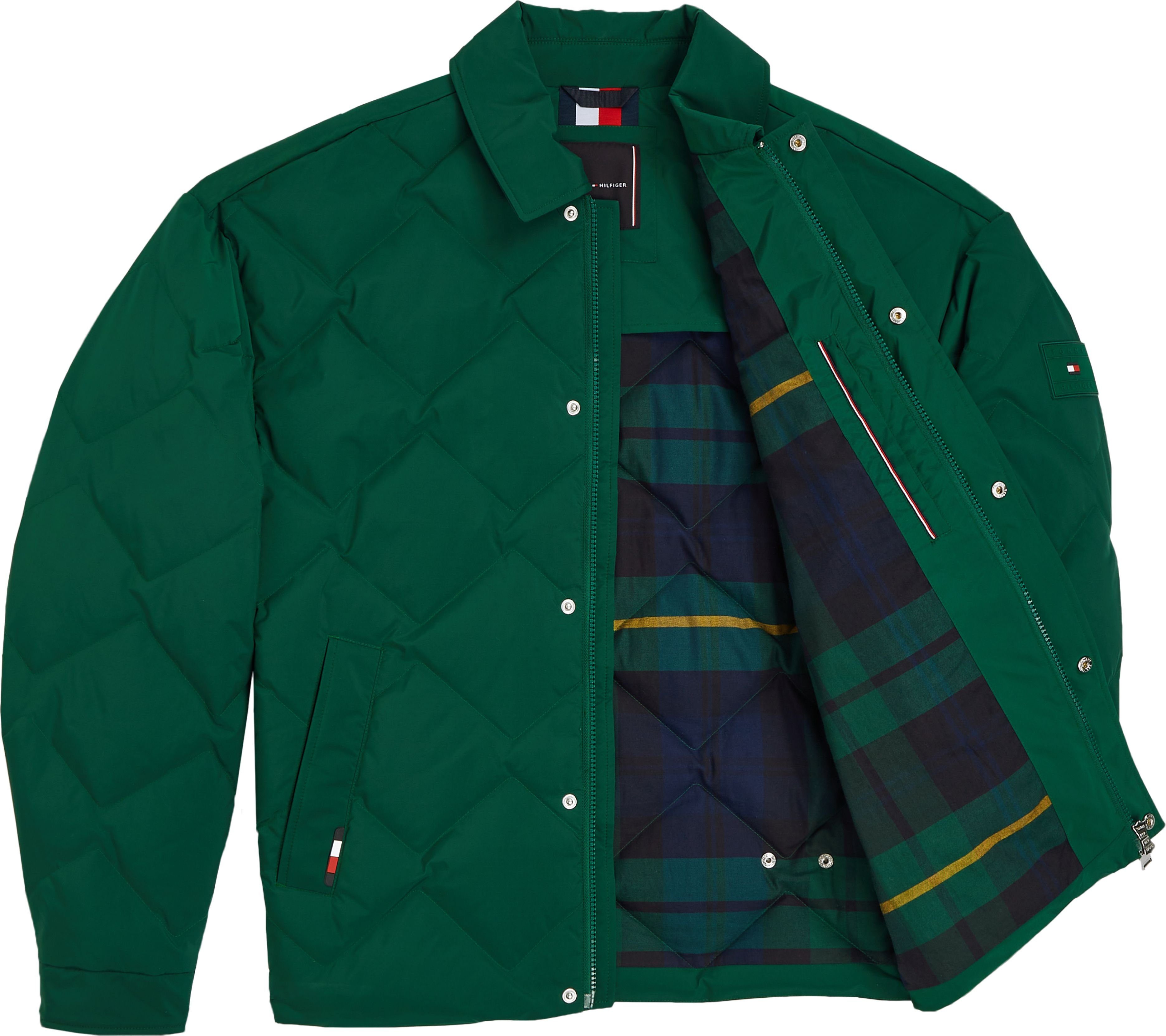 Tommy Hilfiger Gewatteerde jas met drukknoopsluiting aan de taille