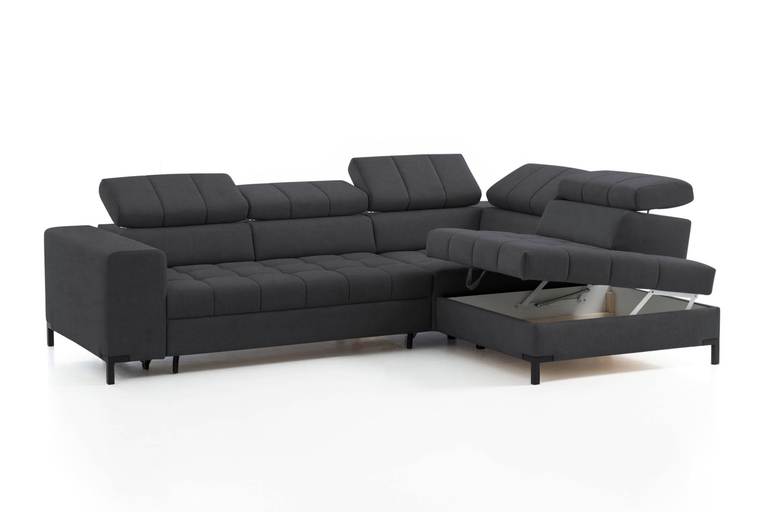 exxpo - sofa fashion Hoekbank Bocco, hoogwaardige afwerking, geweldig zitcomfort, comfortabel, L-vorm
