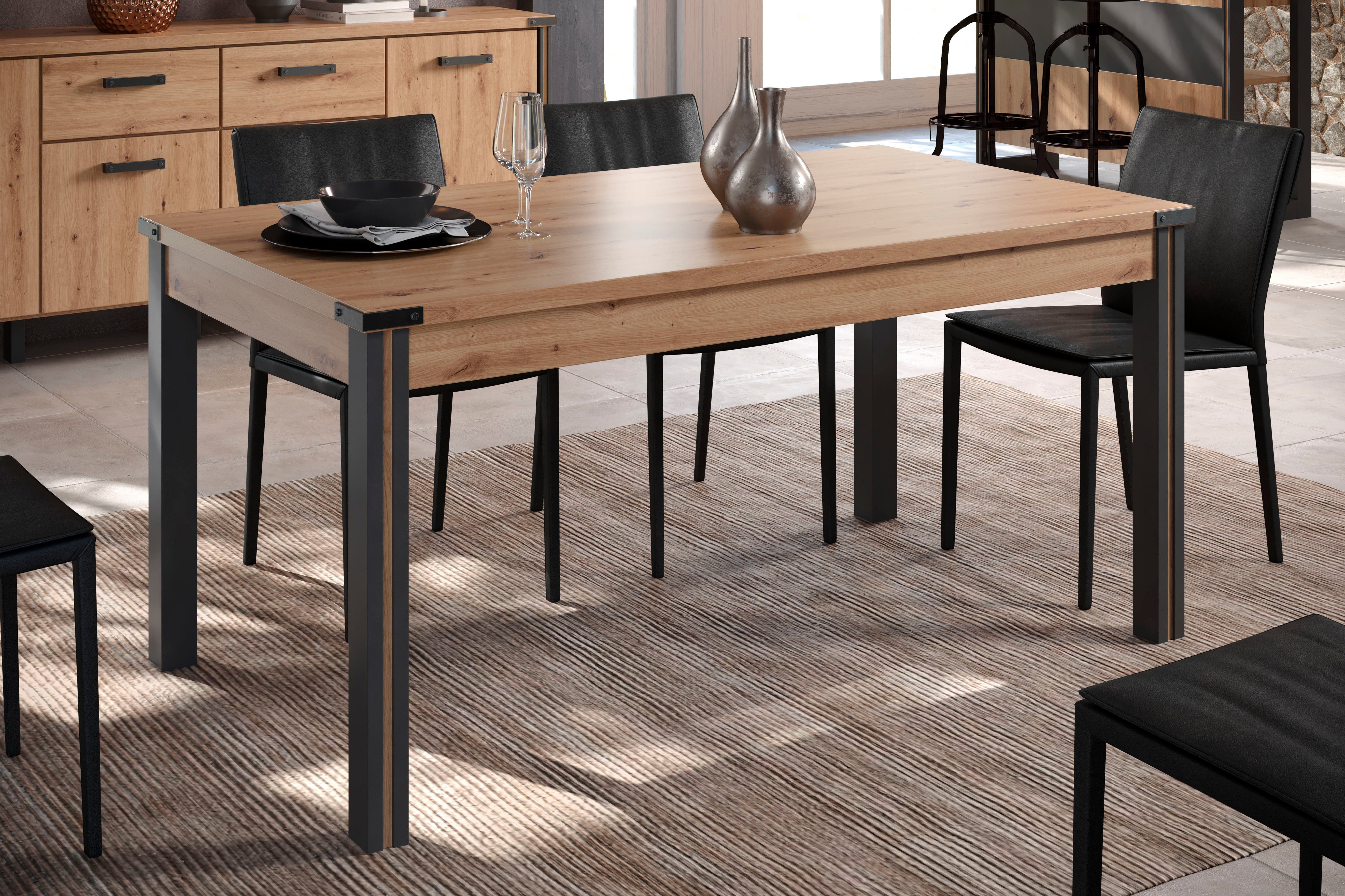 Home affaire Eettafel Mia Eetkamertafel, rechthoekige vorm - (B/D/H) 160/90/77 cm (1 stuk)