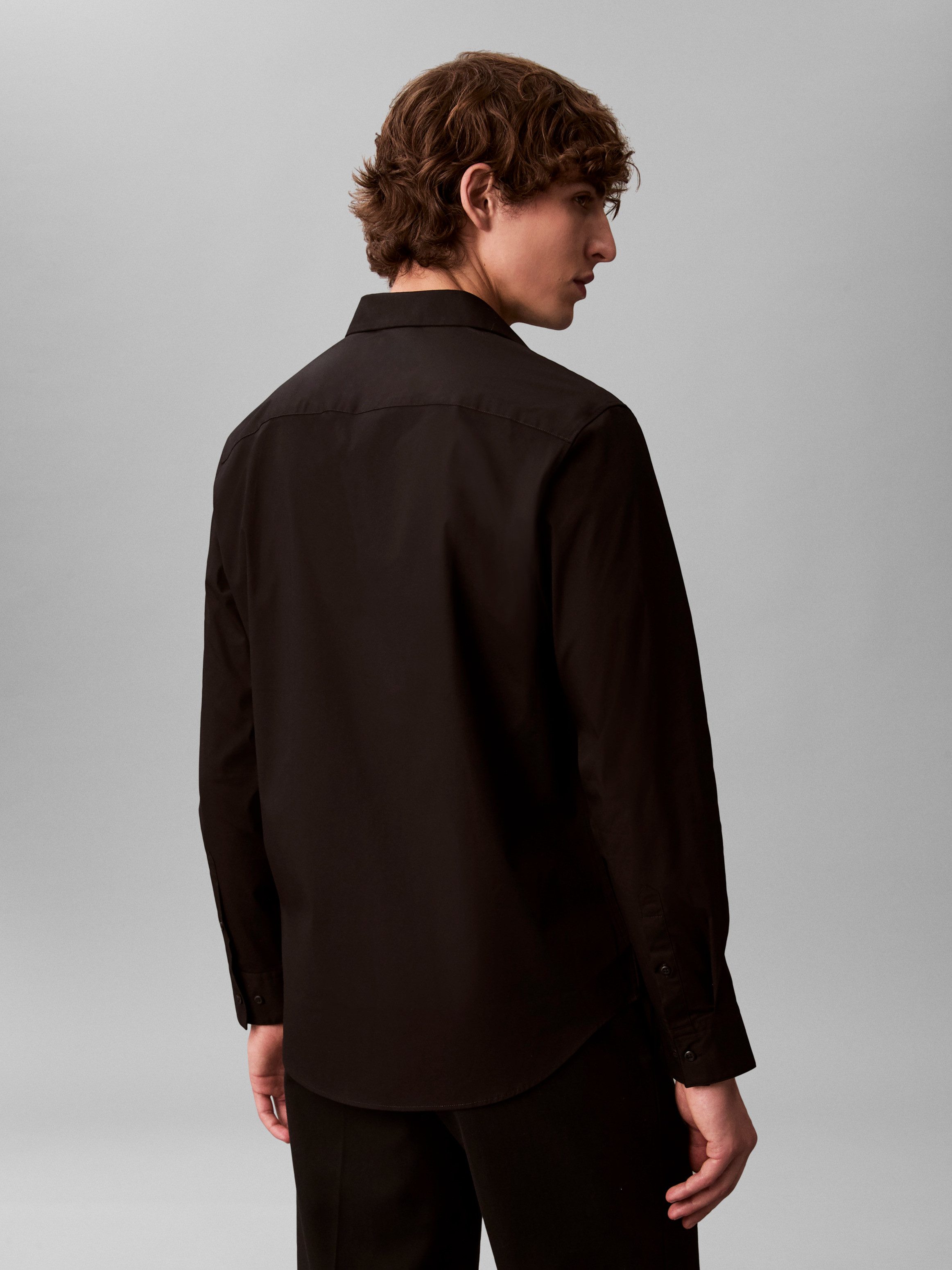 Calvin Klein Businessoverhemd LS SOLID STRETCH CLASSIC SHIRT