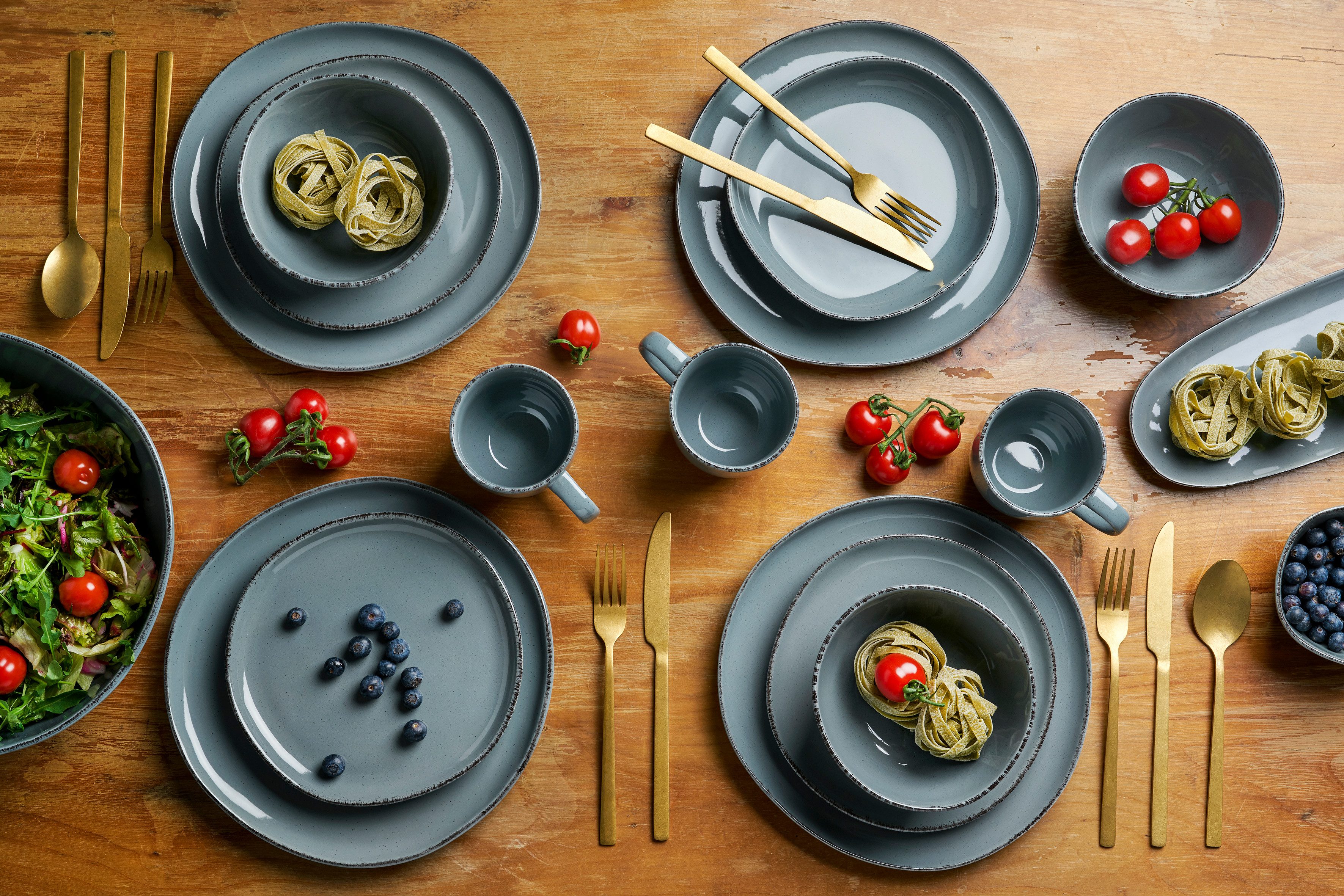 van Well Combi-servies Servies-set Urban, 16-delig (set, 16-delig)