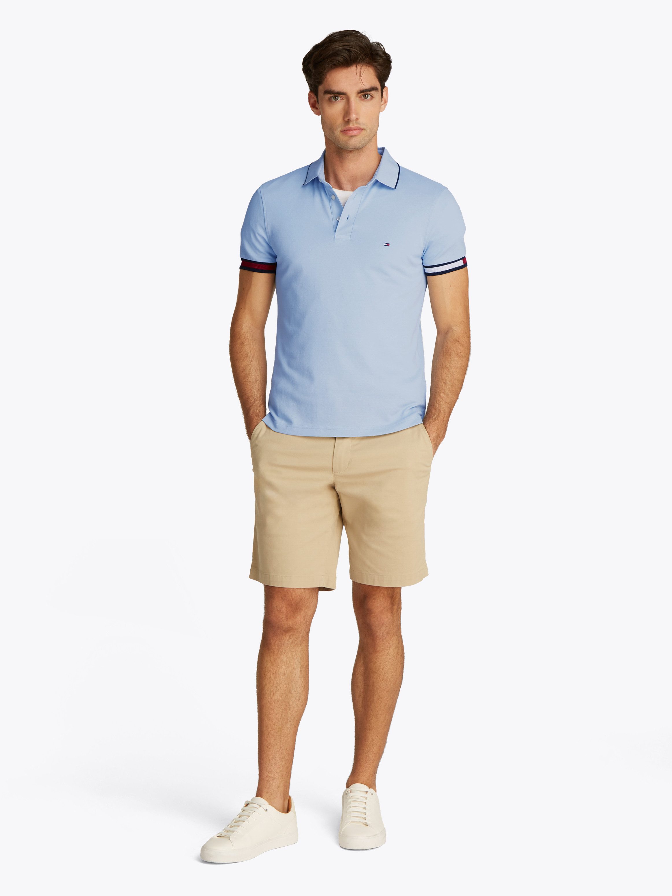 Tommy Hilfiger Poloshirt FLAG CUFF SLIM FIT POLO