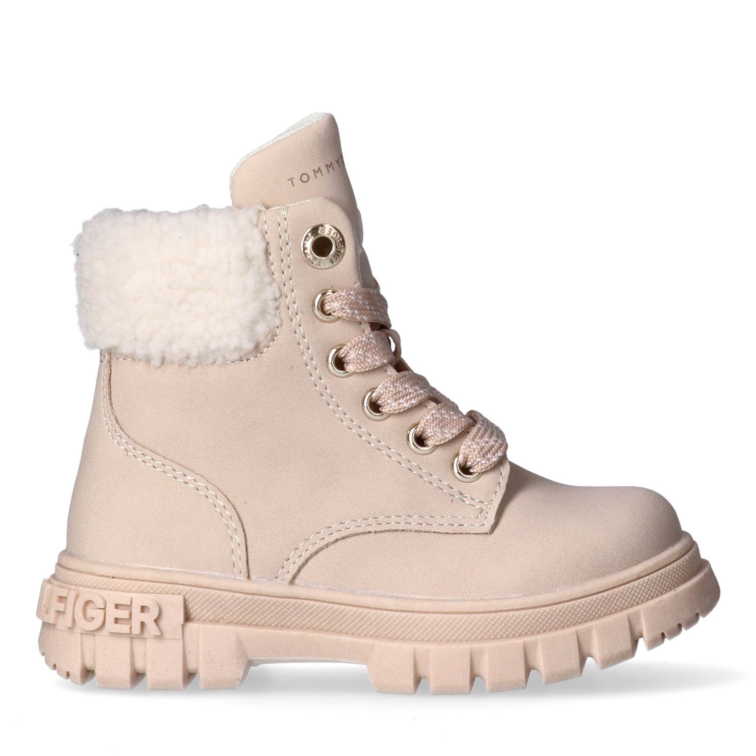 Tommy Hilfiger Veterschoenen Winterlaarzen, veterlaarzen met blokhak