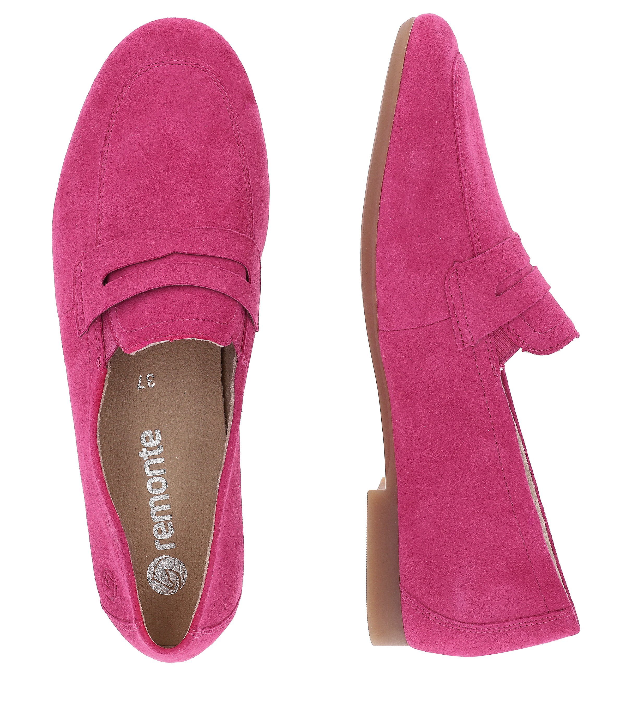 Remonte Loafers Slipper, business schoen met praktische elastiek
