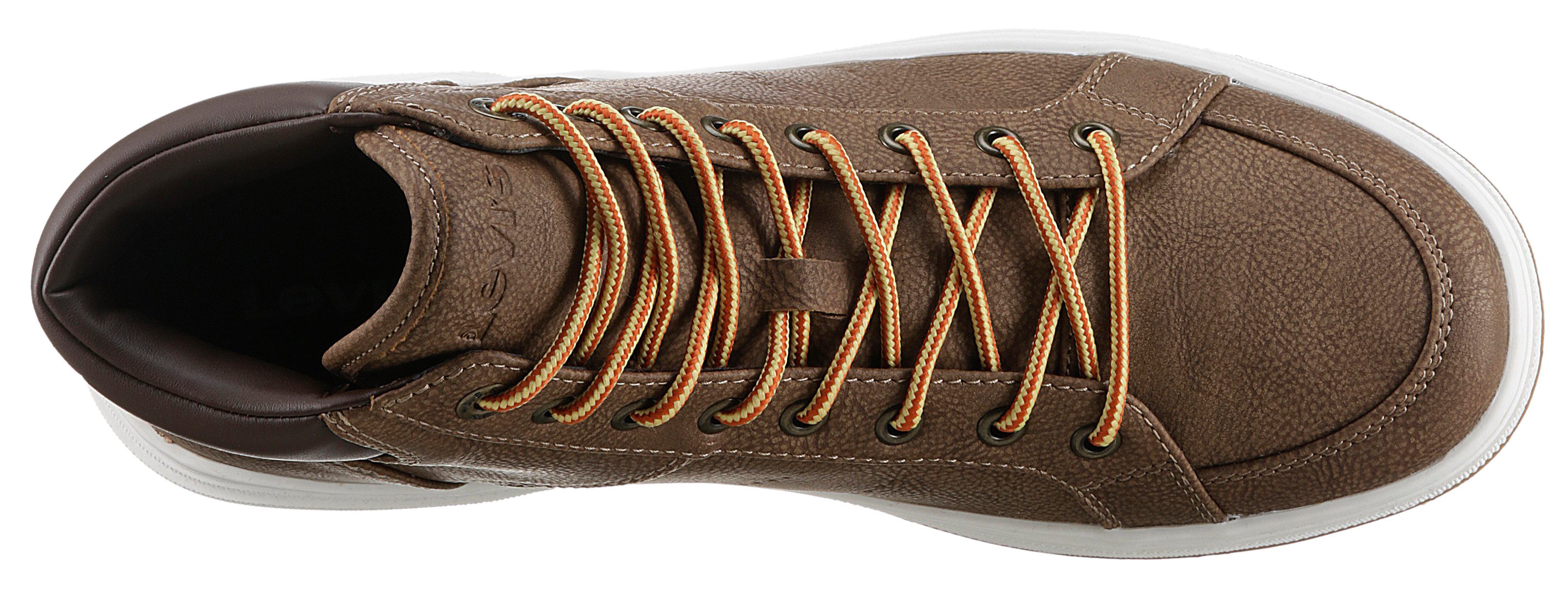 Levi's® Sneakers PIPER MID , veterschoenen, vrijetijdsschoen, veterschoenen met logo-embossing