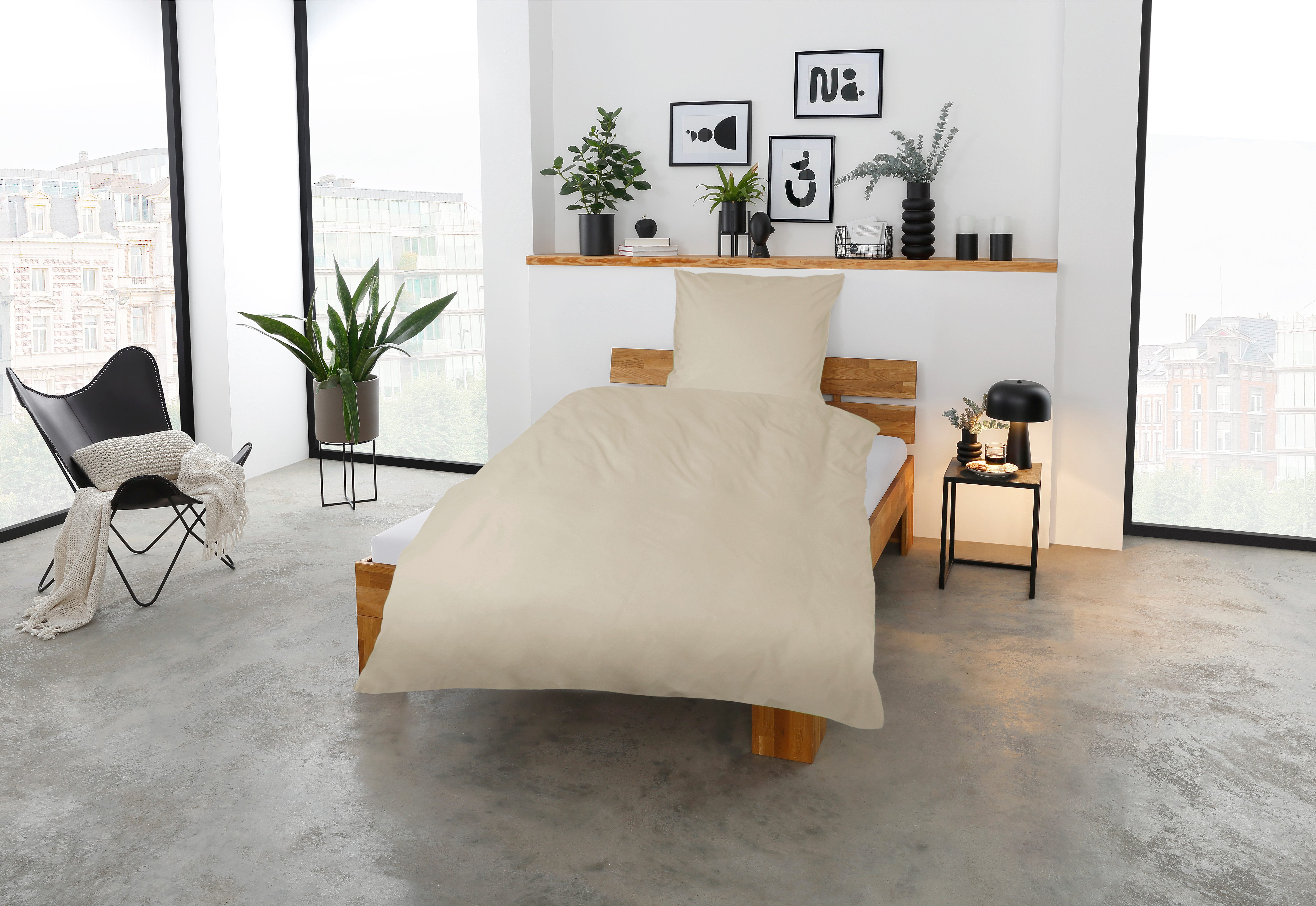 CASATEX Beddengoed Uni Effen ontwerp, rits, mooie kleuren