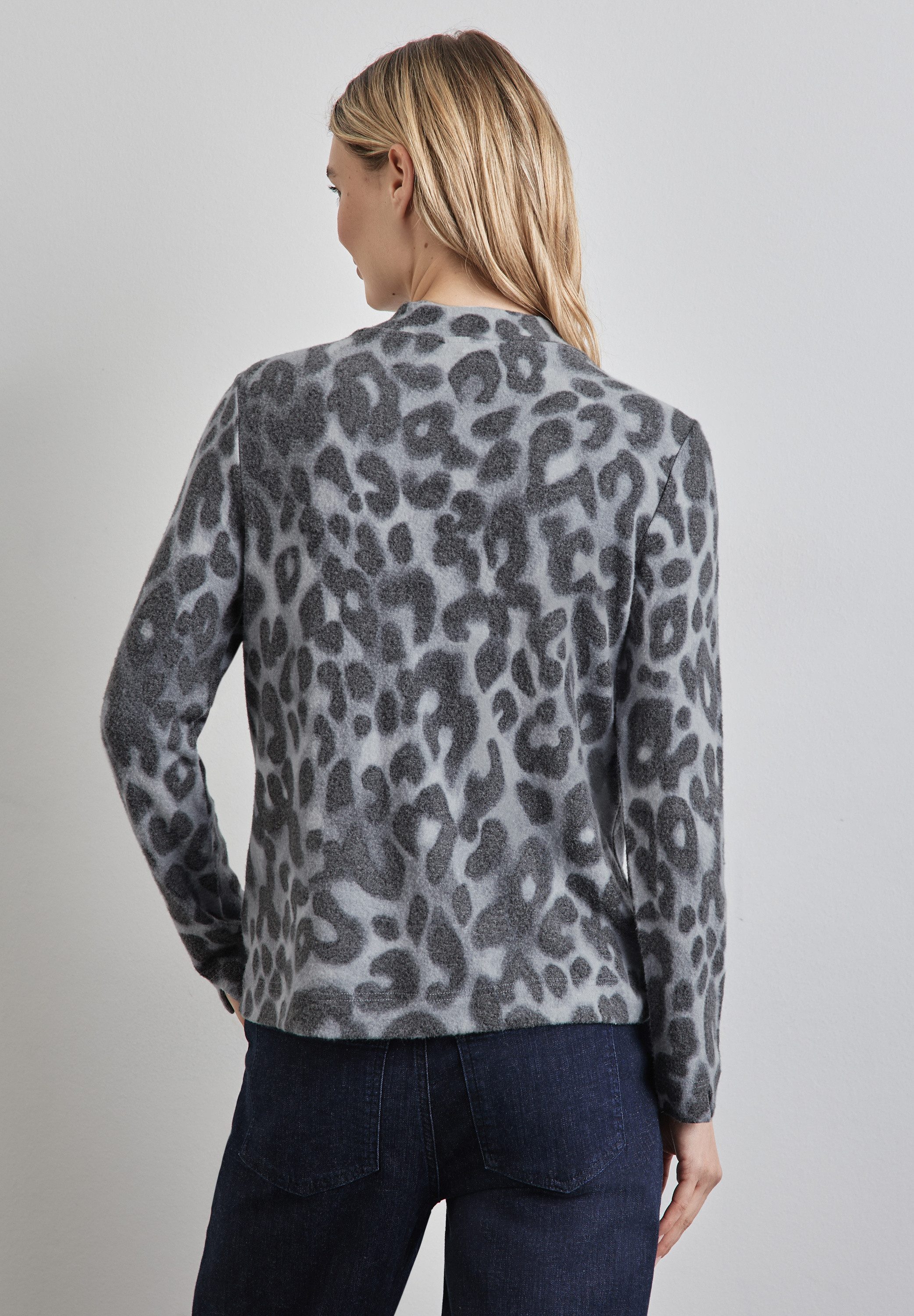 STREET ONE Shirt met lange mouwen met leopatroon