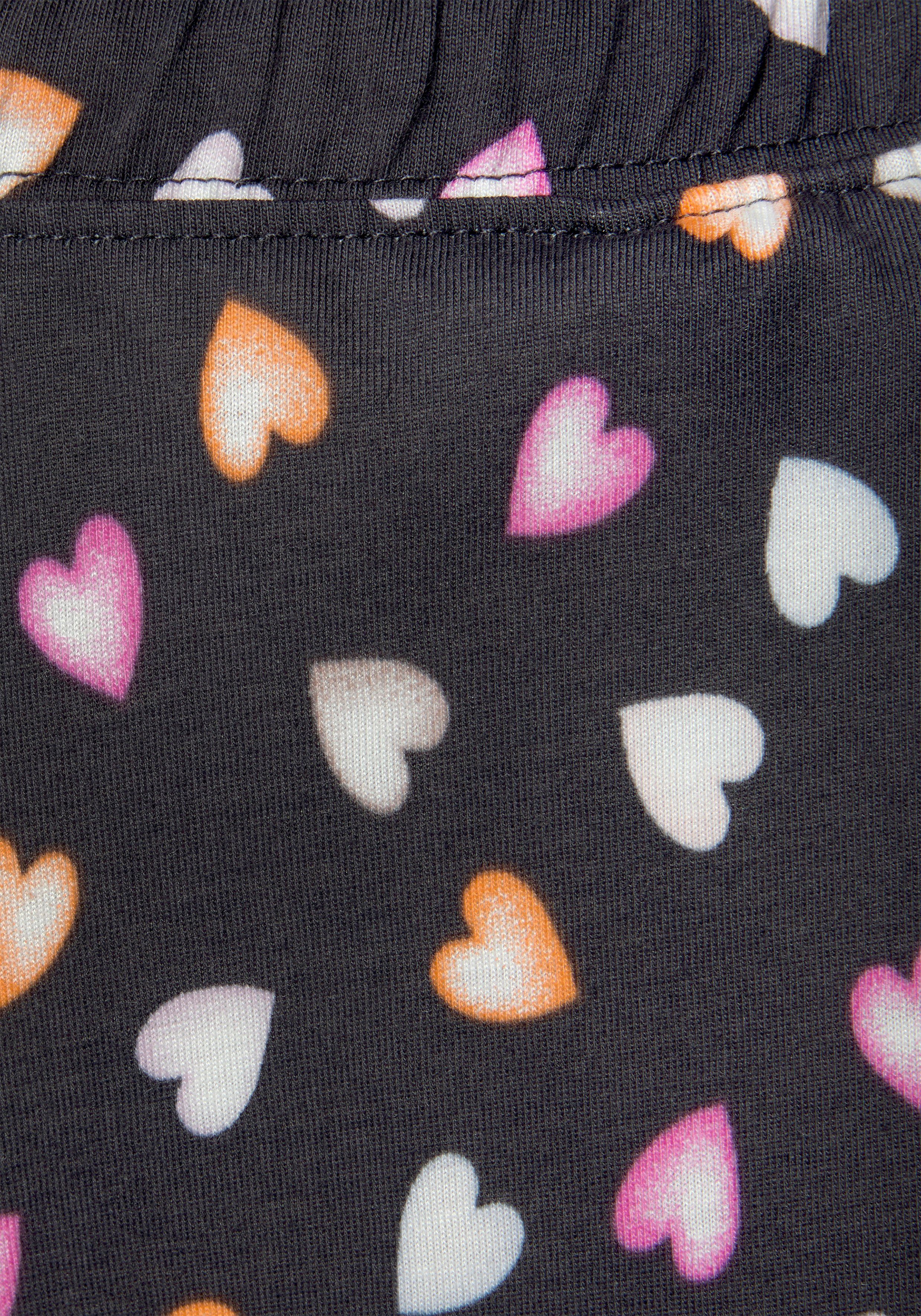 Vivance Dreams Shortama met schattige hartjesprint (set, 2-delig)