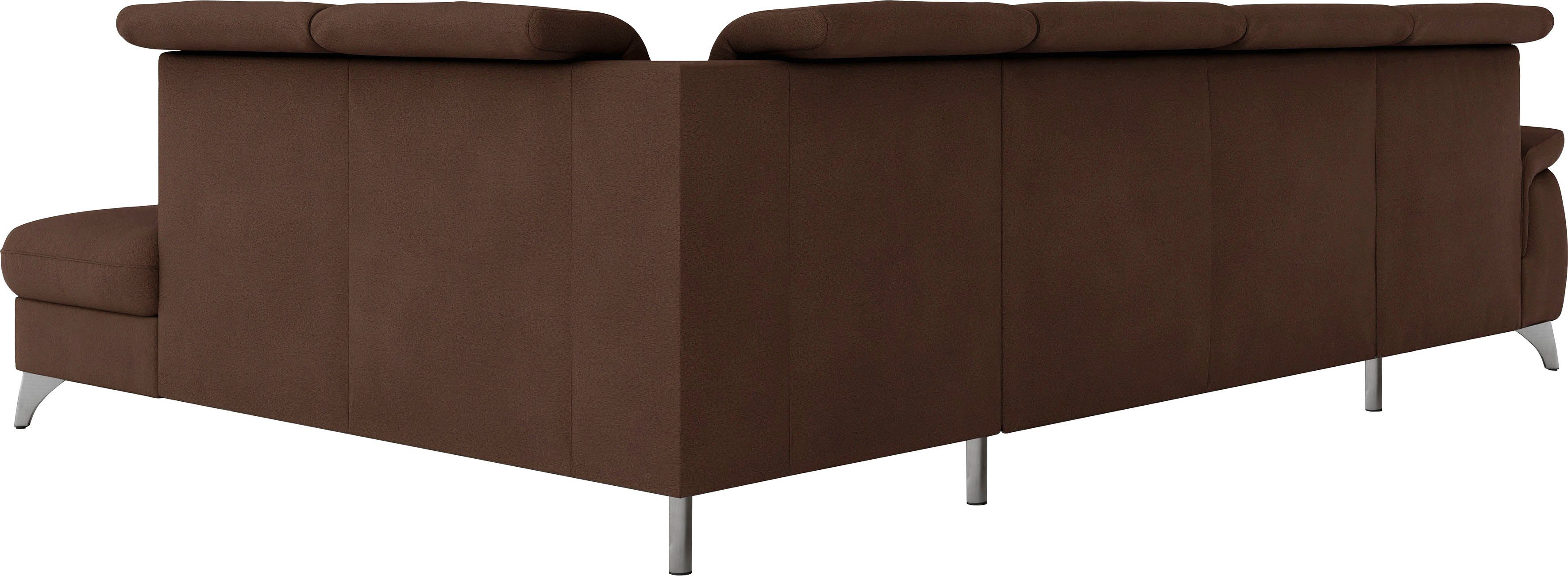 sit&more Zithoek Astoria U-vorm naar keuze met motorische relaxfunctie