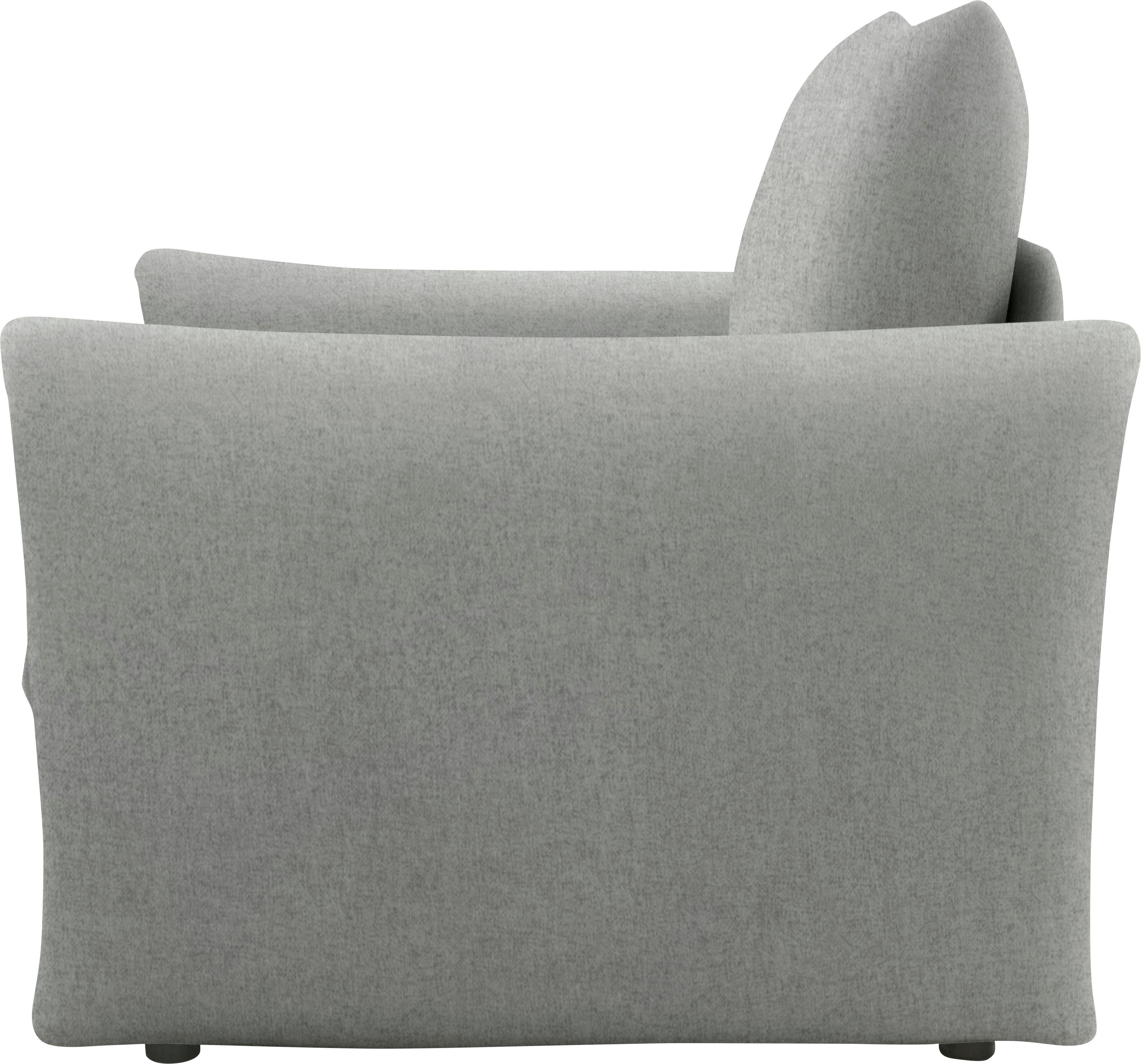 DOMO collection Fauteuil 700023 veelzijdig als lounge stoel, relaxligstoel en logeerbed Slaapfunctie, bonellvering, stabiele ligoppervlak ca. 70 x 195 cm
