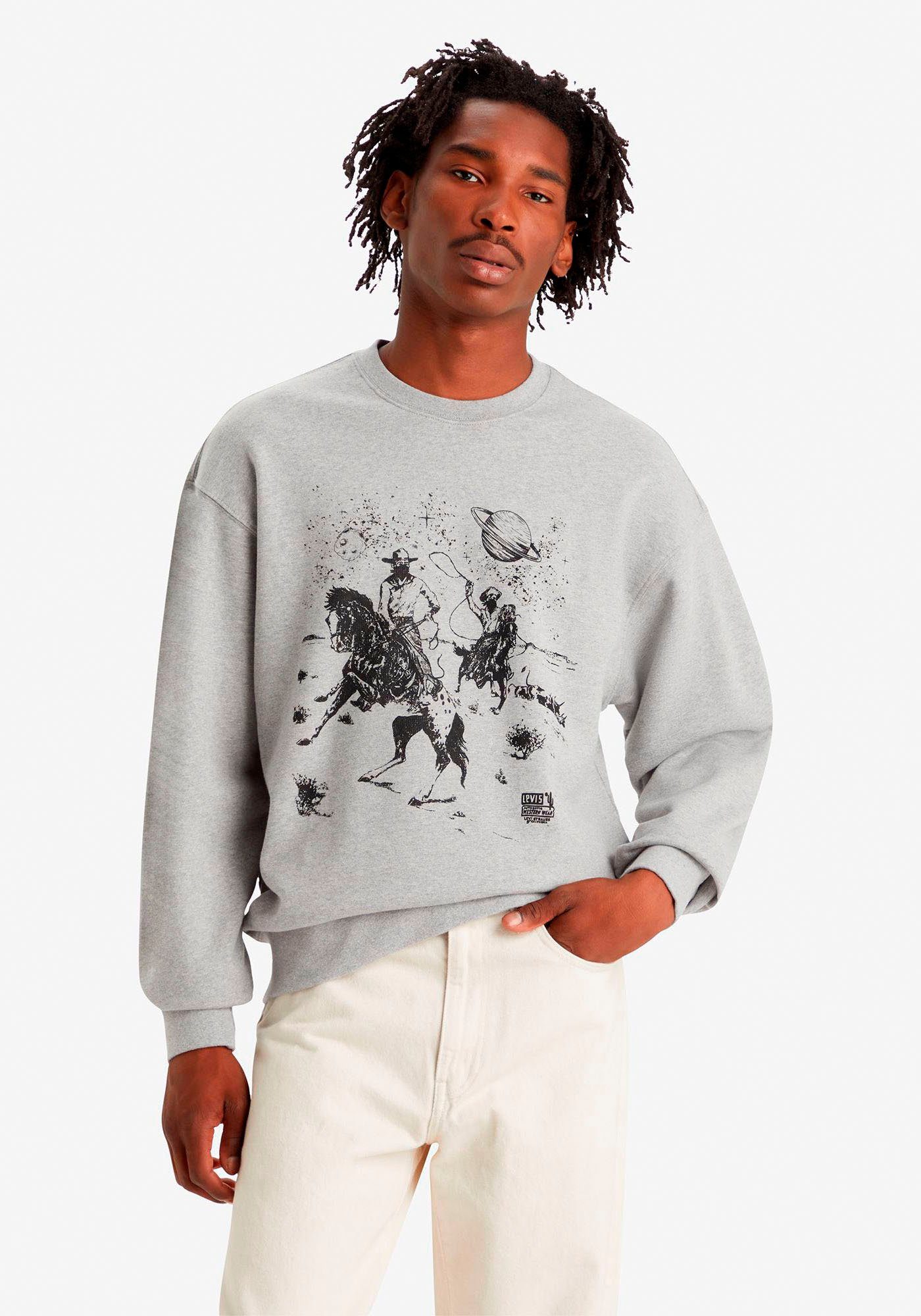 Levi's® Sweatshirt RELAXD GRAPHIC CREW GREYS