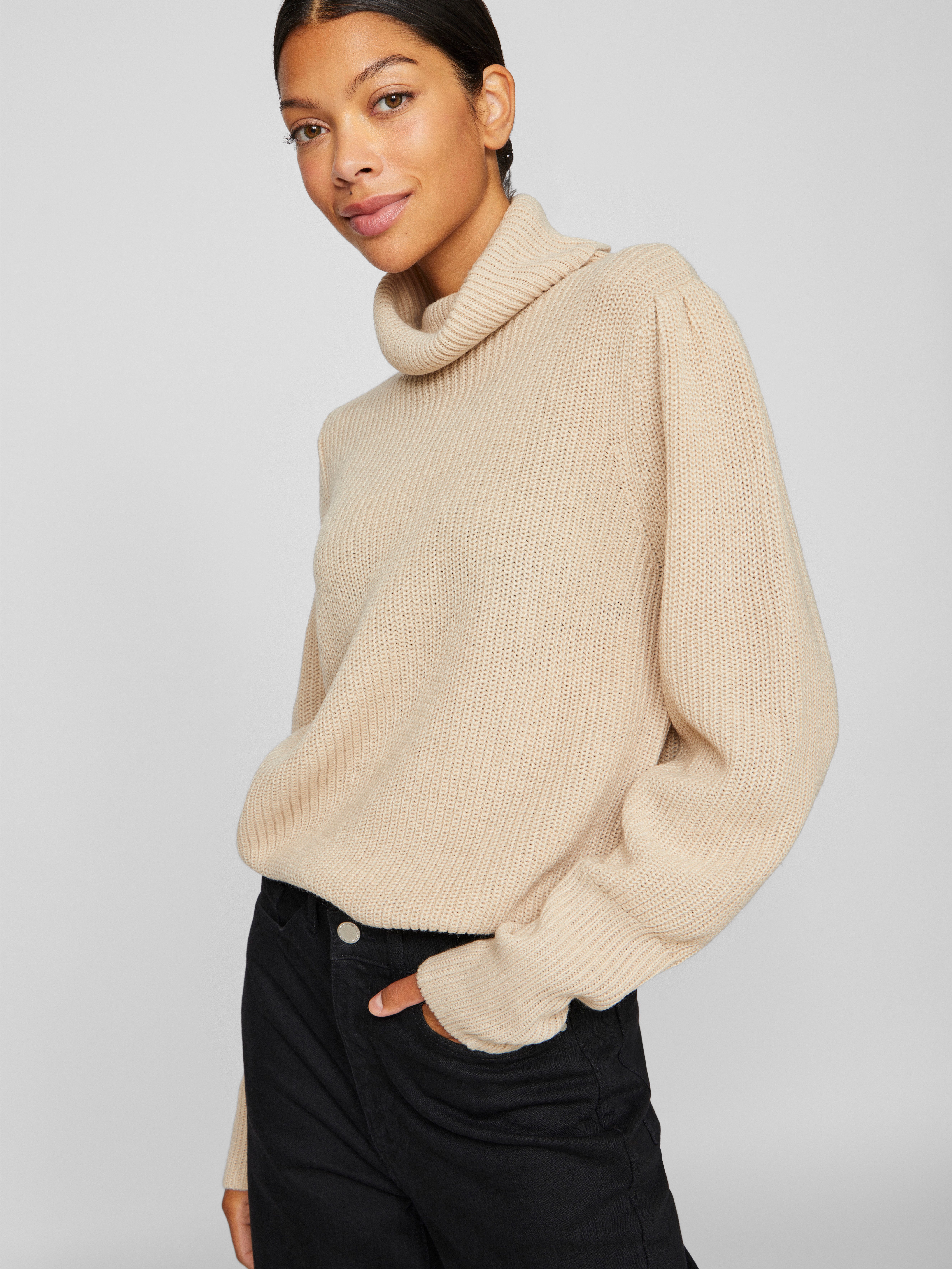 Vila Coltrui VILOU NEW ROLLNECK L/S KNIT TOP - NOOS