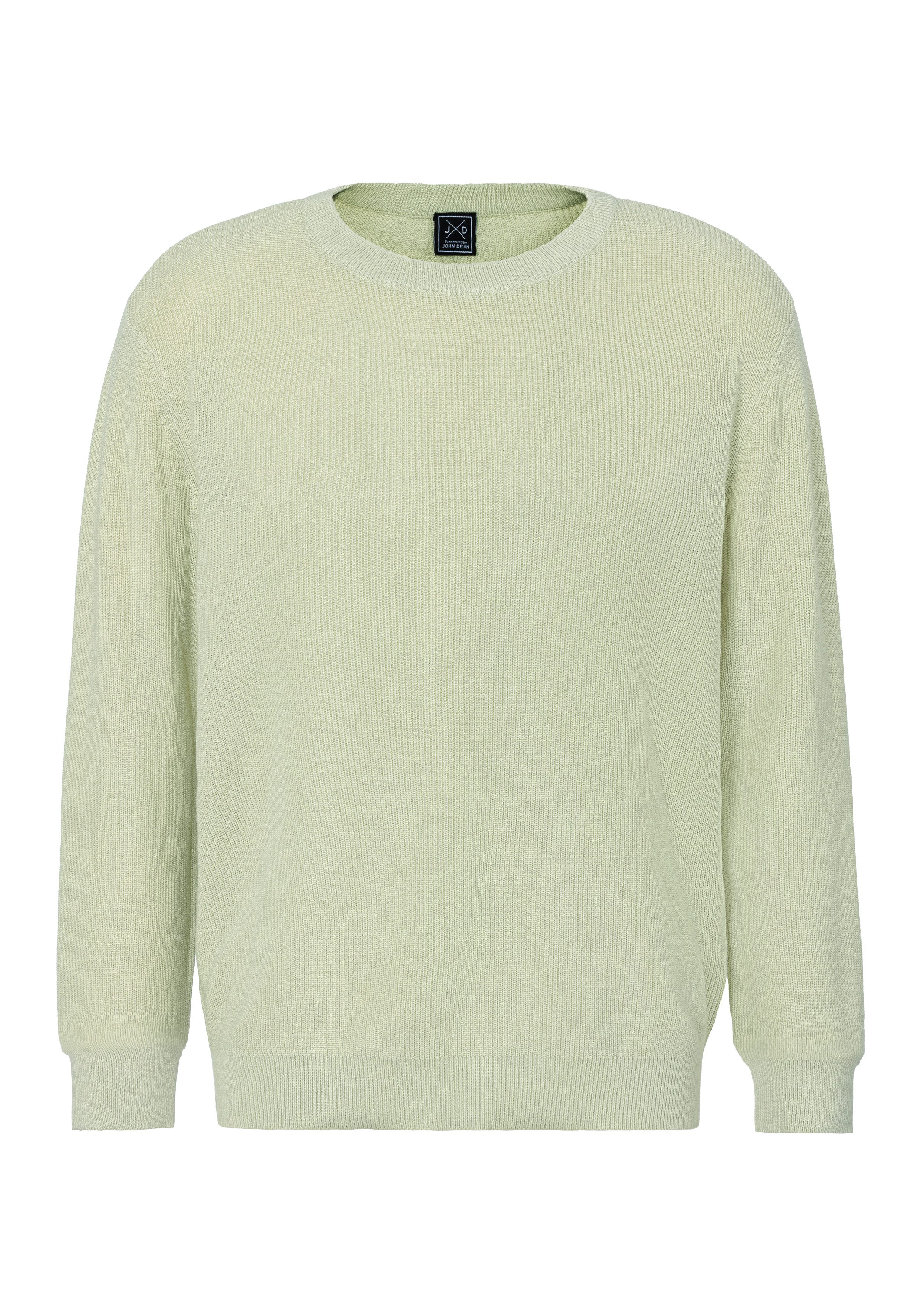John Devin Gebreide trui Pullover in modieuze kleuren van katoenmix