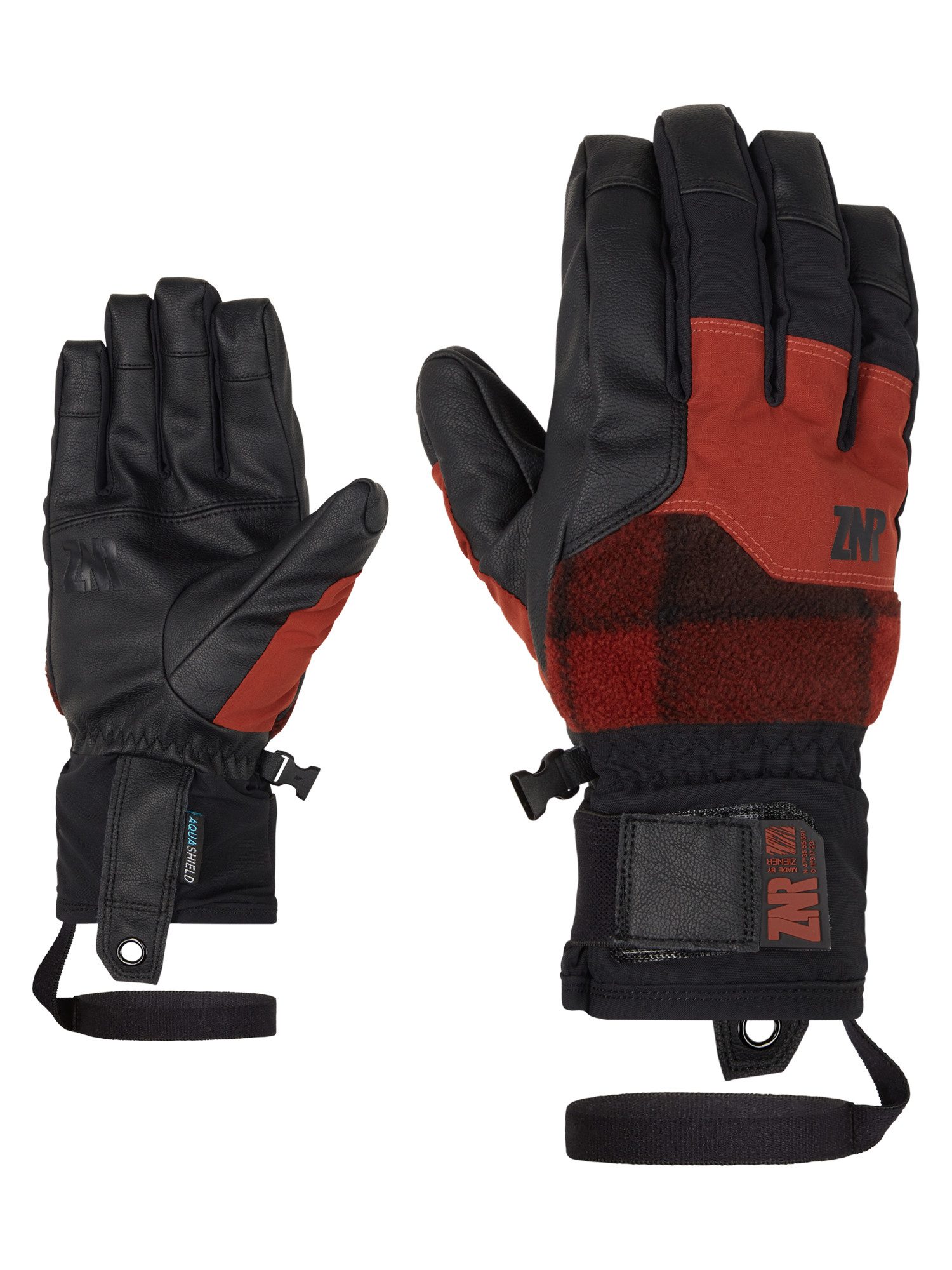 Ziener Skihandschoenen GONNO AS heren handschoenen maat L bruin