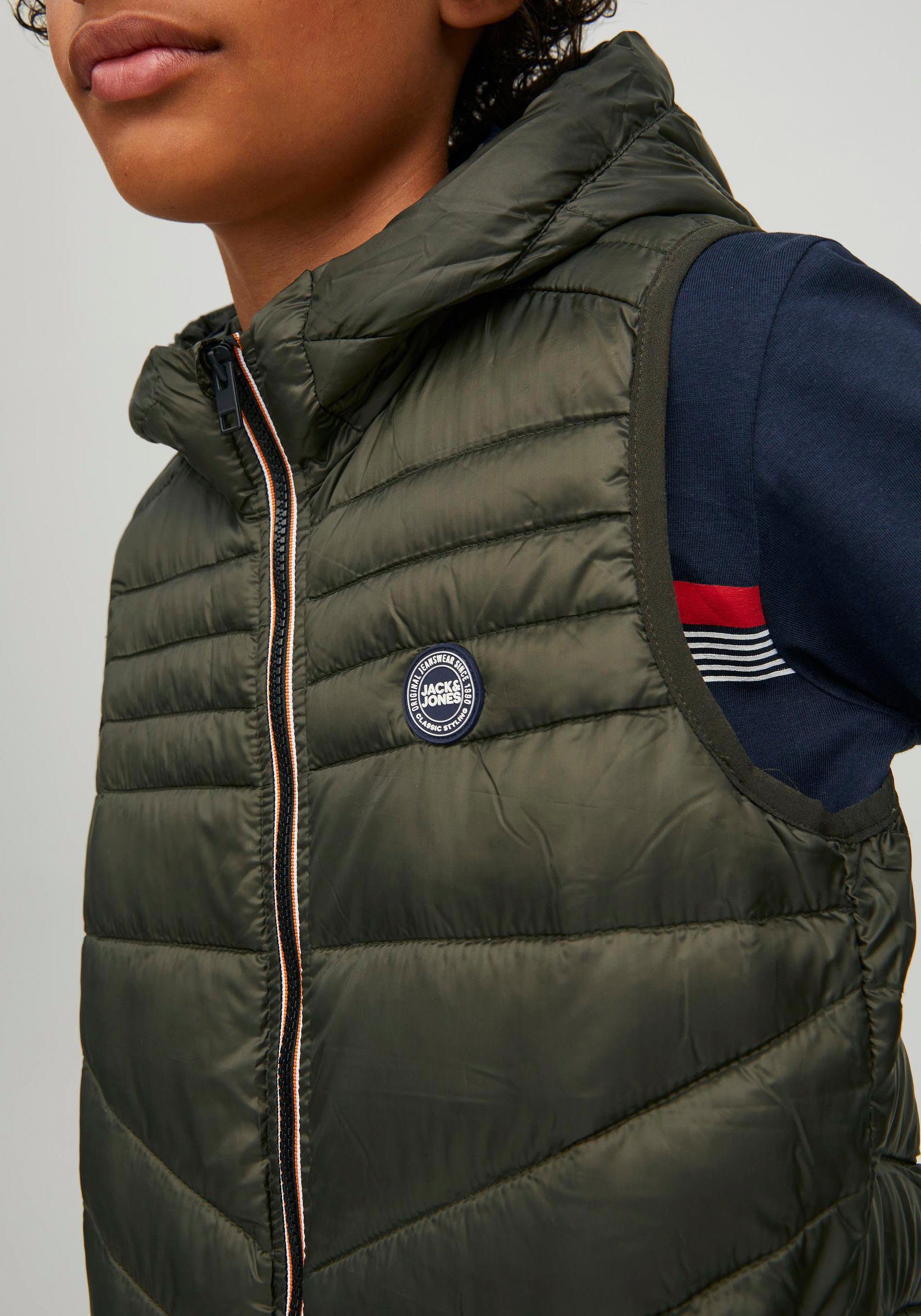 Jack & Jones Junior Bodywarmer JJEHERO BODYWARMER HOOD NOOS JNR