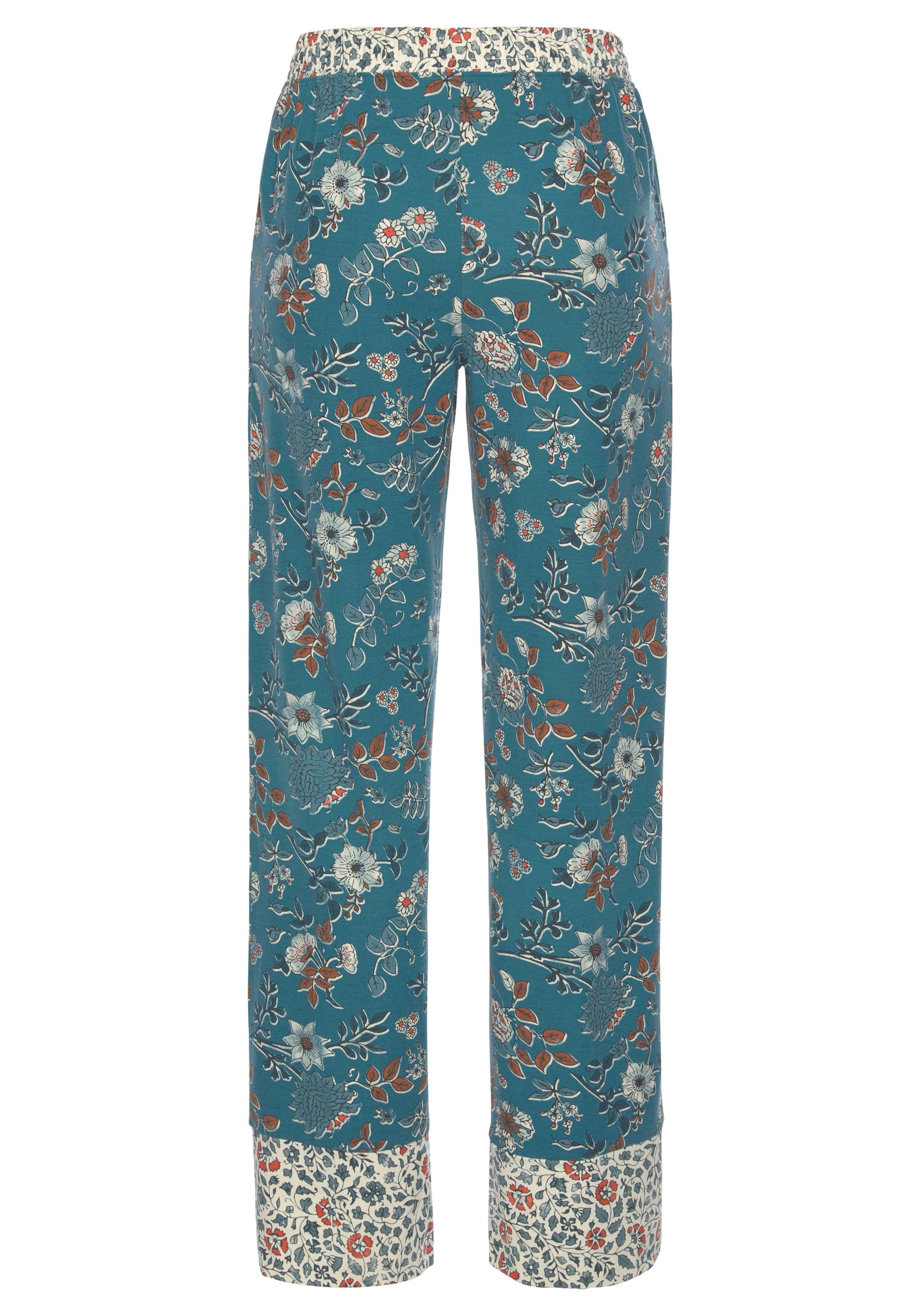 Lascana Pyjamabroek in bloemen print all-over