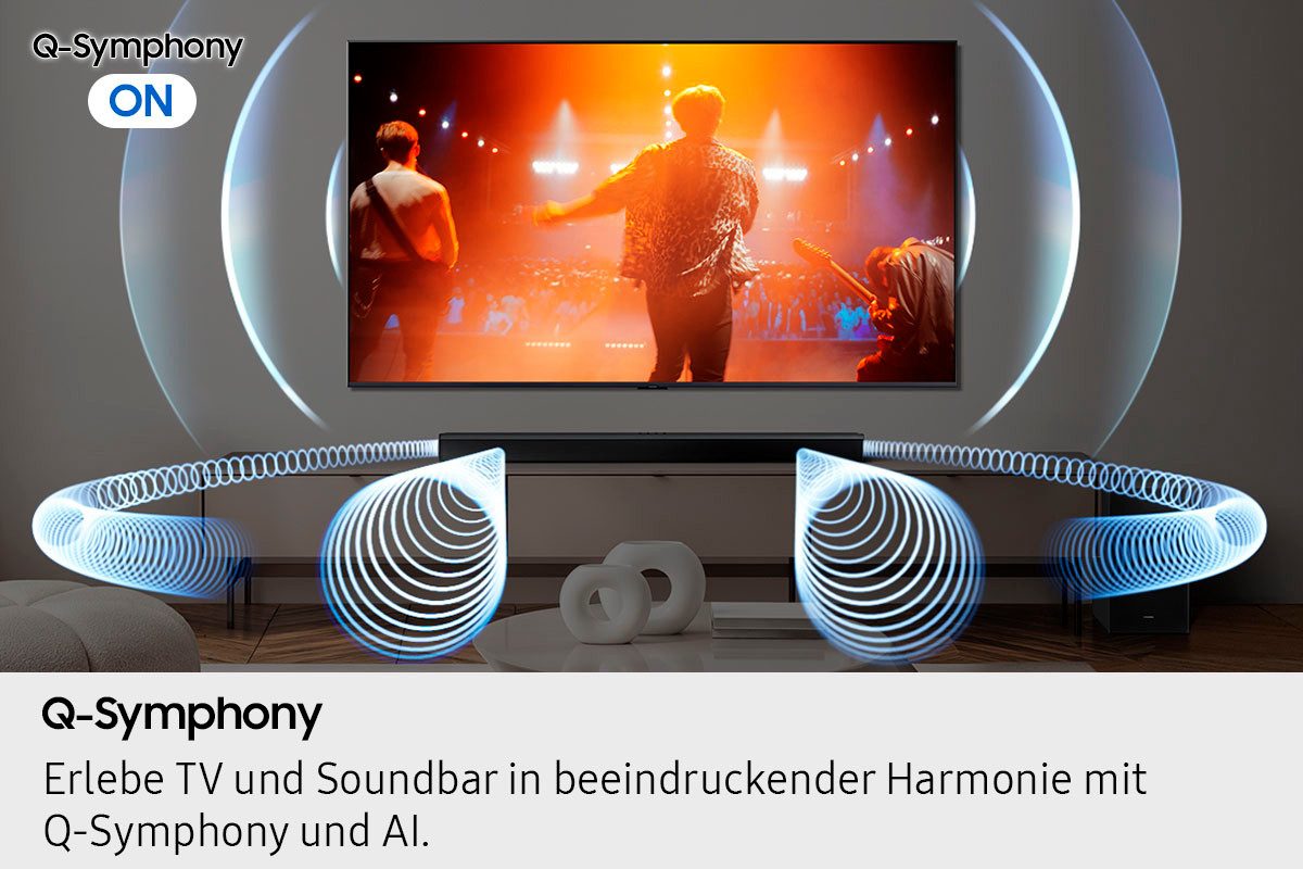 Samsung Soundbar HW-B760GF soundbar 5.1-kanaals geluidsysteem, dolby 5.1 kanaal, dts virtual:x, adaptief geluid