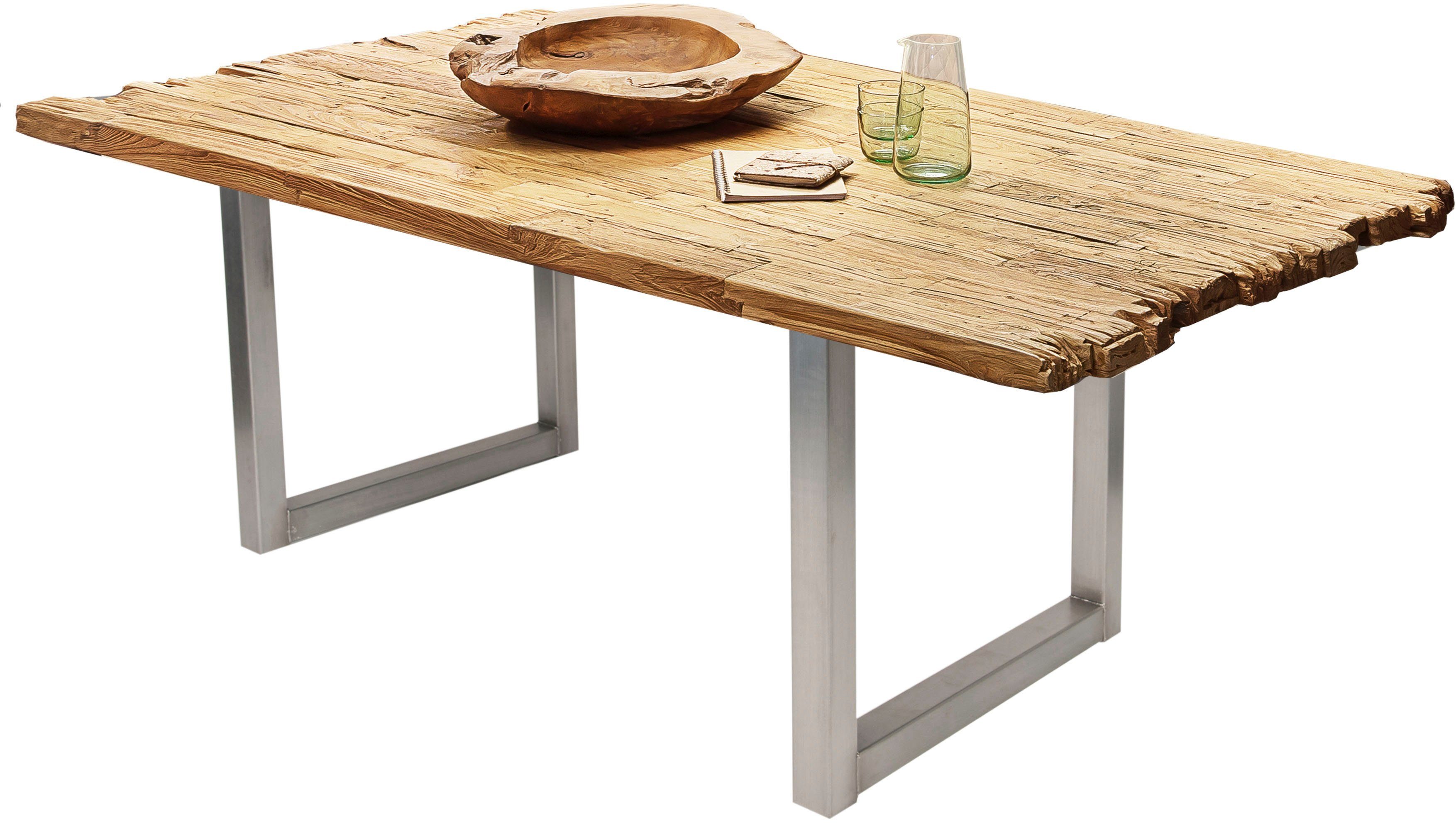 SIT Eettafel Plaat met breuklijn van gerecycled hout