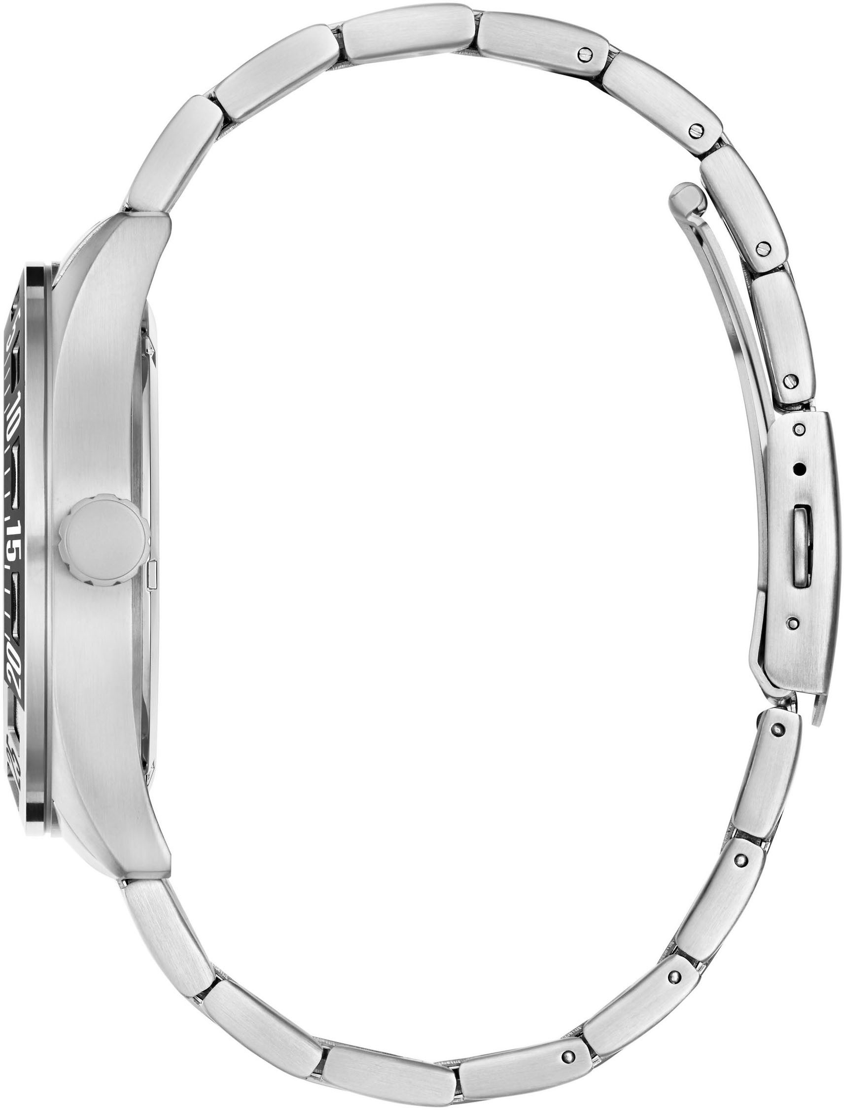 Guess Multifunctioneel horloge LETTERMAN Quartz horloge, polshorloge, herenhorloge, datum, weekdag, roestvrijstalen band