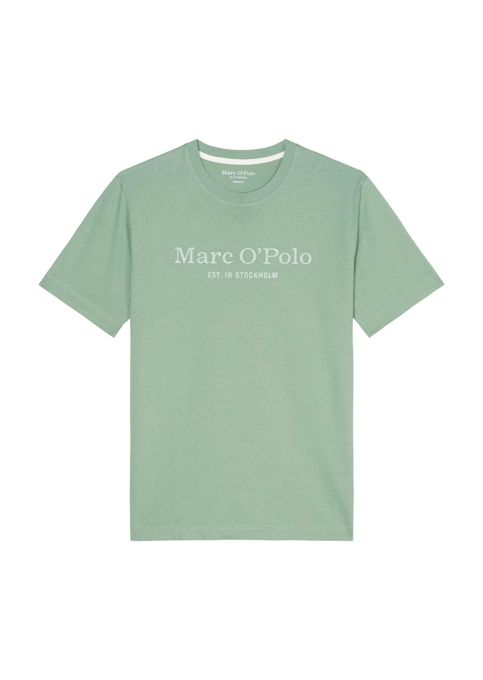 Marc O'Polo T-shirt met tonale label-print aan de voorkant