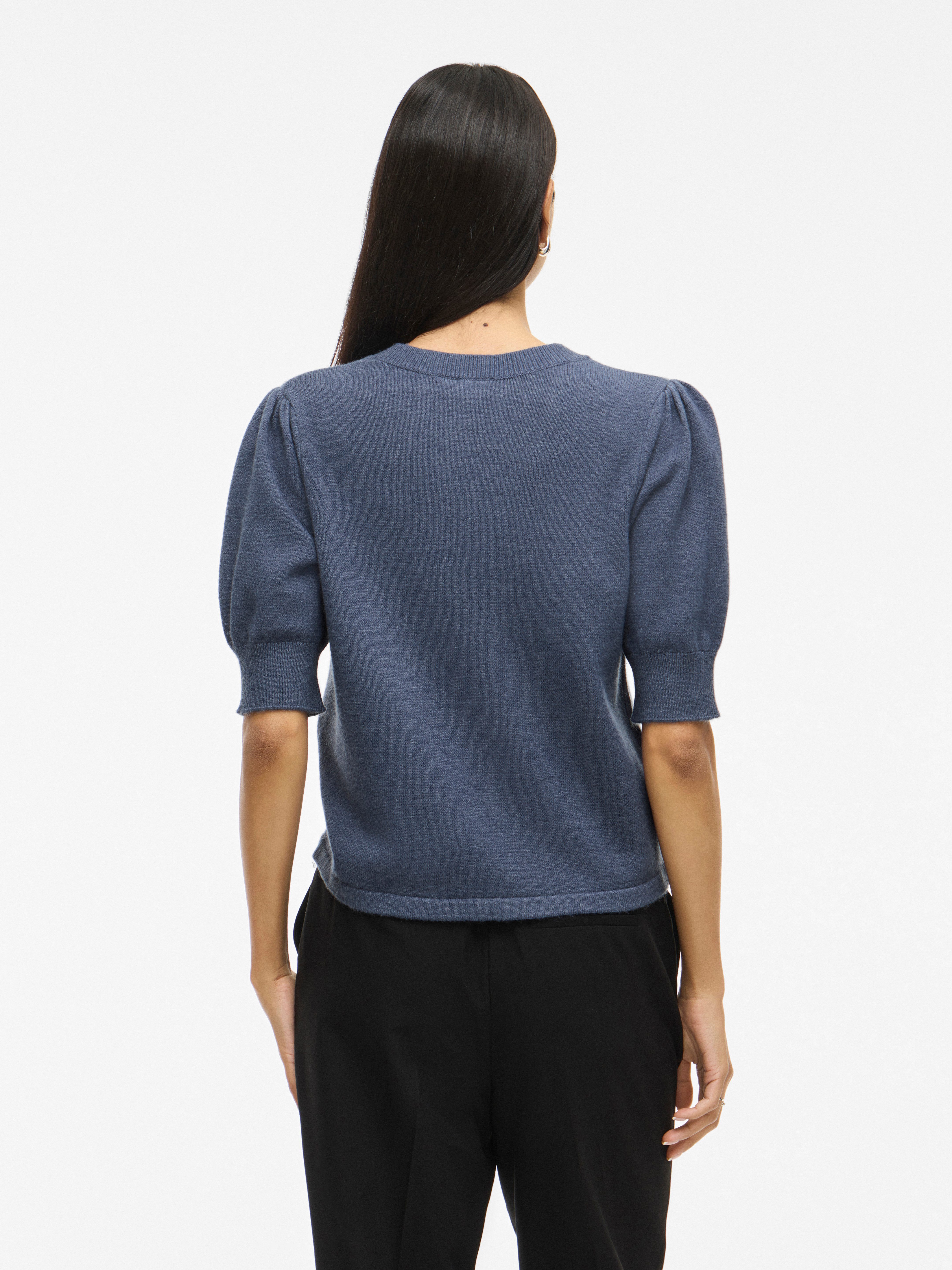 Vila Gebreide trui VIRIL 2/4 SLEEVE O-NECK KNIT TOP - NOOS