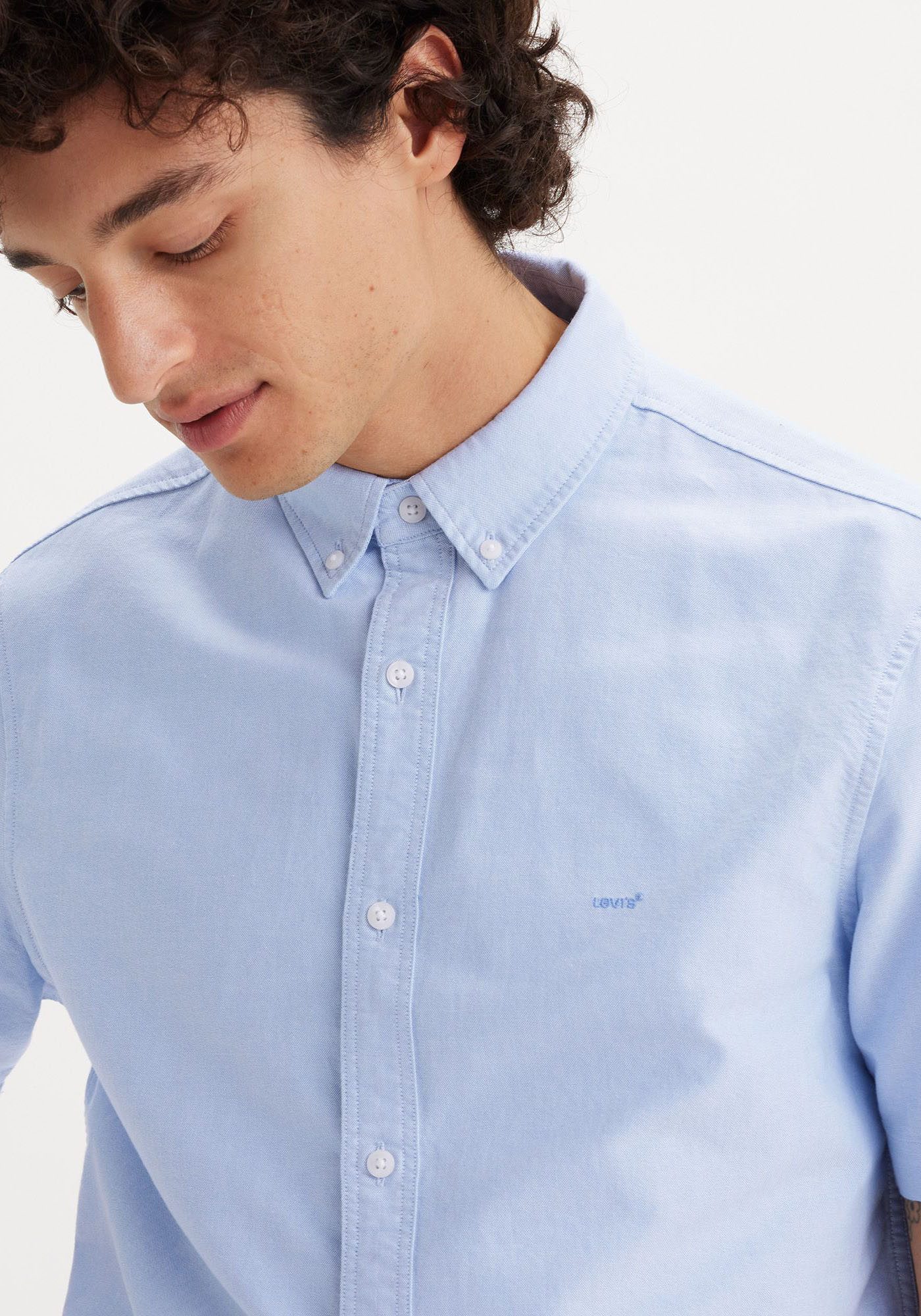 Levi's Overhemd met korte mouwen SS AUTHENTIC BUTTON DOWN met klein logoborduursel op borsthoogte