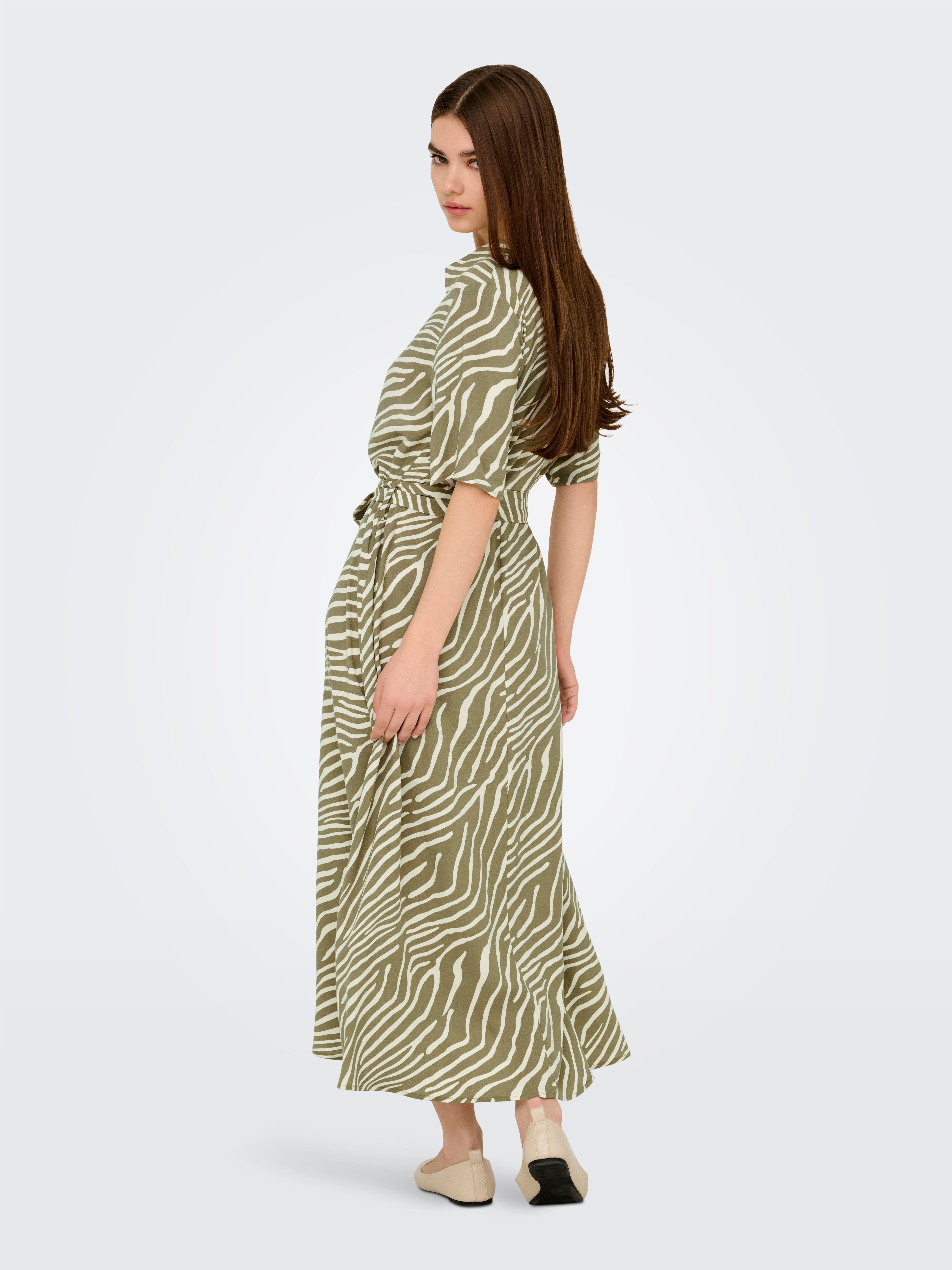 JDY Jurk met overhemdkraag JDYSTARSEZEN LIFE 2/4 MIDIDRESS WVN NOOS