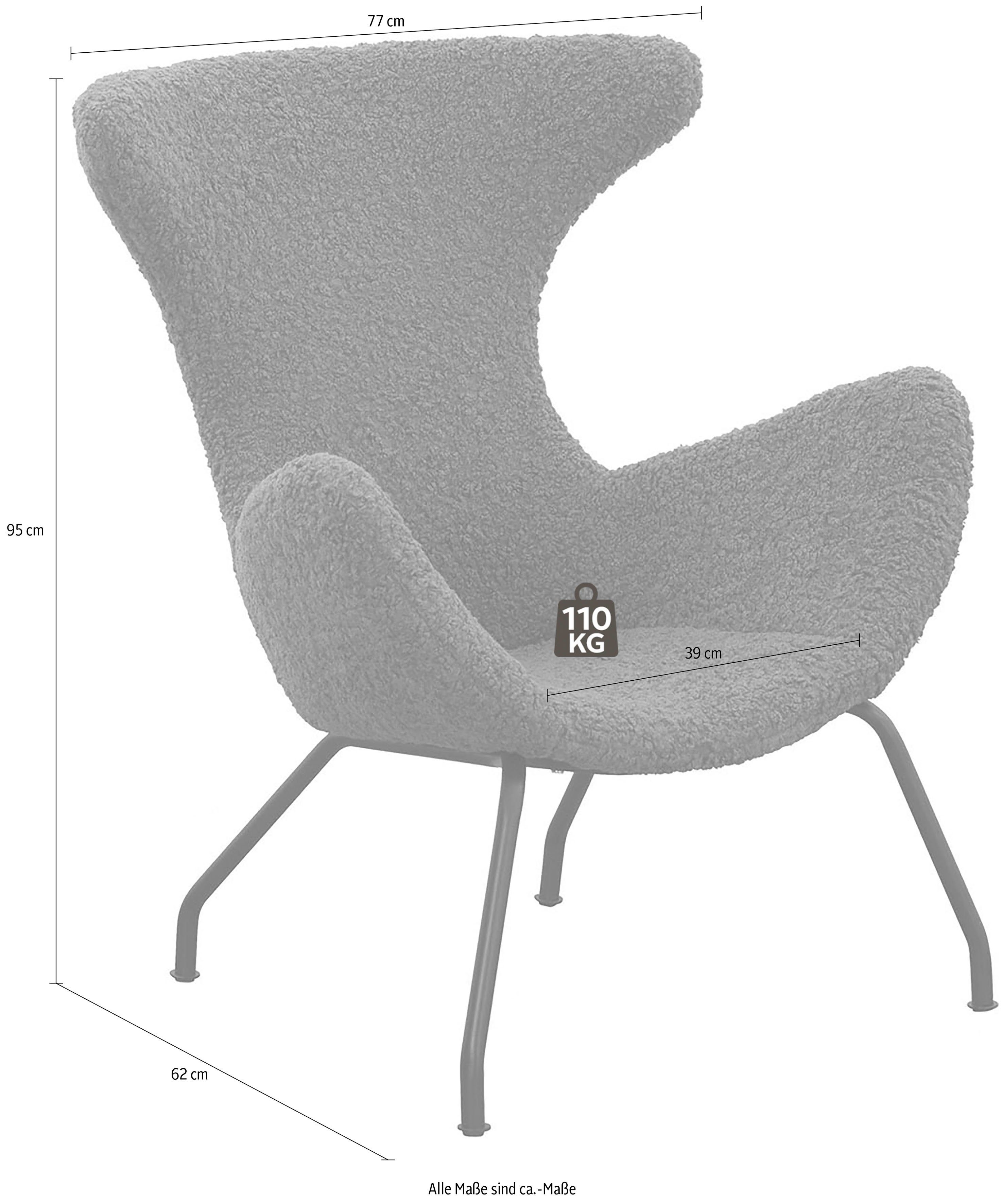 SalesFever Relaxfauteuil met zachte bekleding van imitatiebont