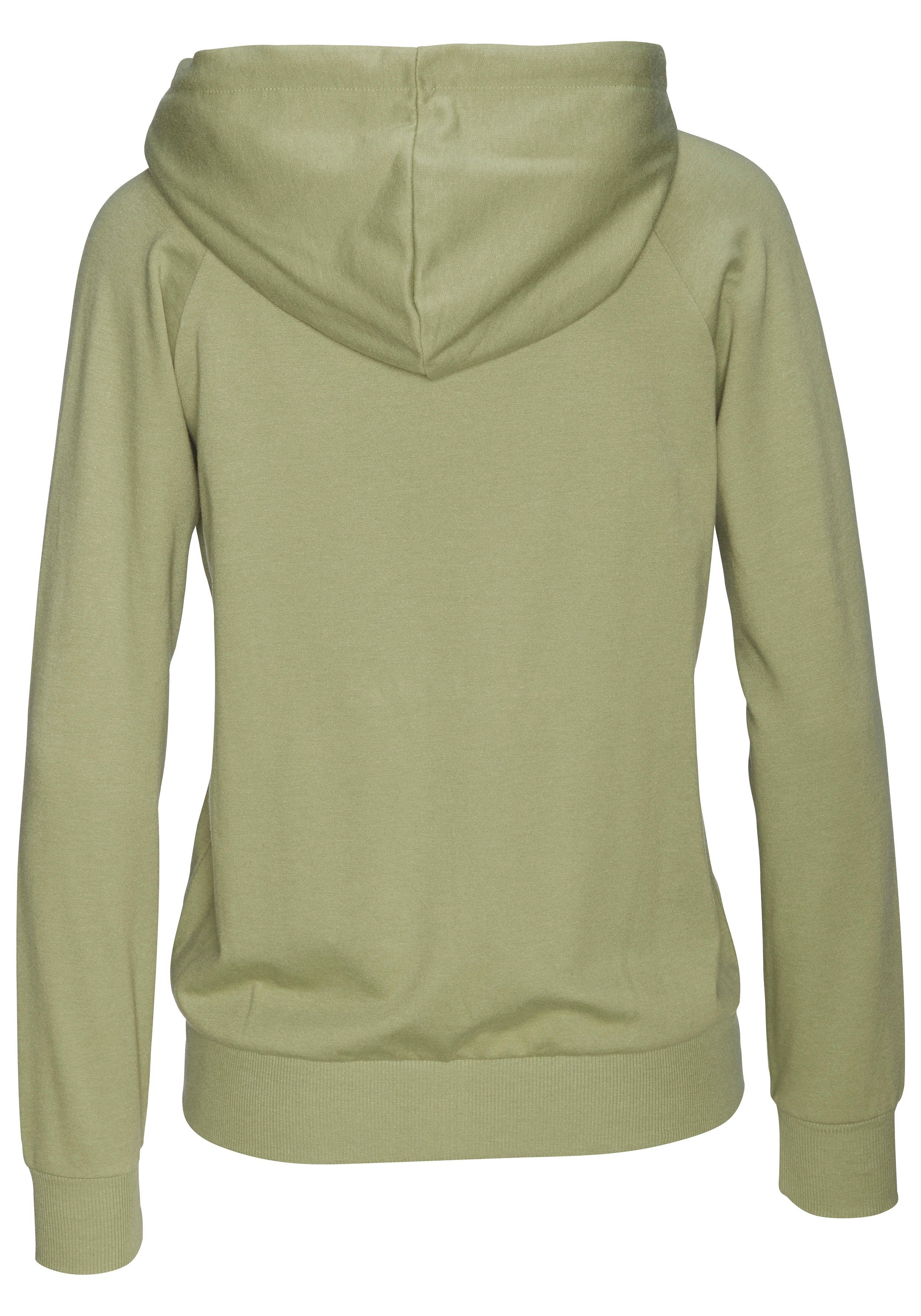 Lascana Capuchonsweatvest met rits, loungepak