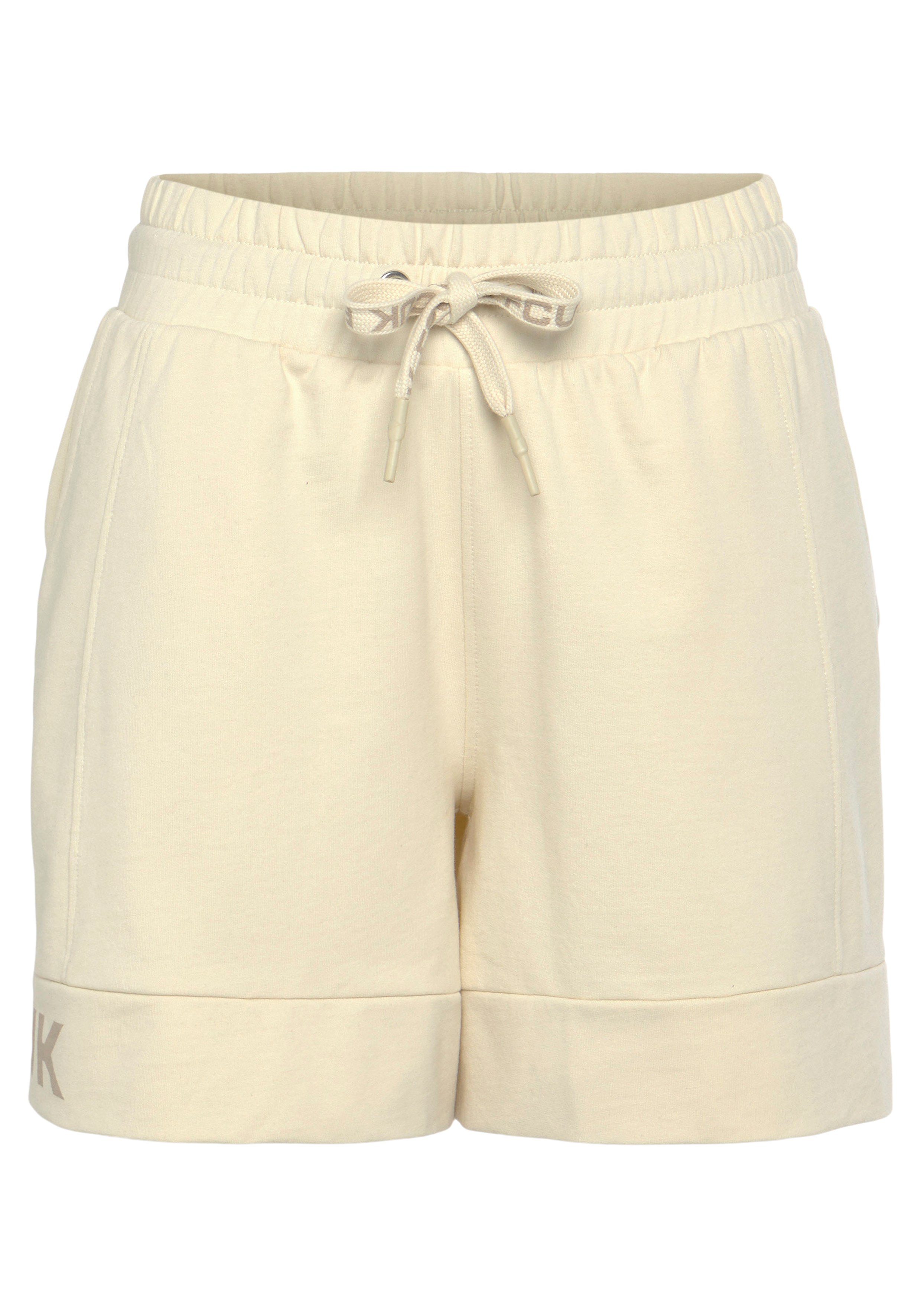 FCUK Sweatshort met lengte scheidingnaad en logo-opdruk loungewear (1-delig)